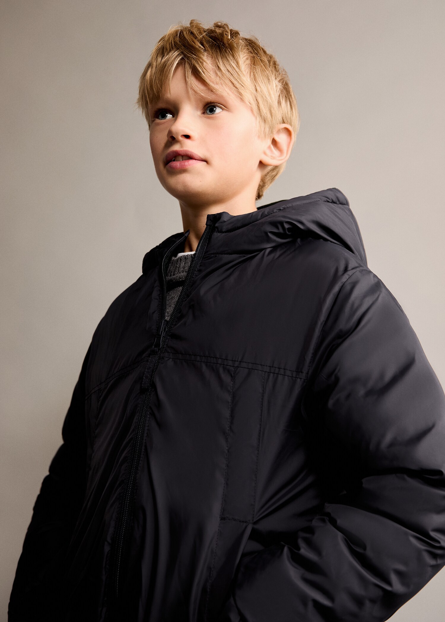 Quilted reversible anorak - Details of the article 2