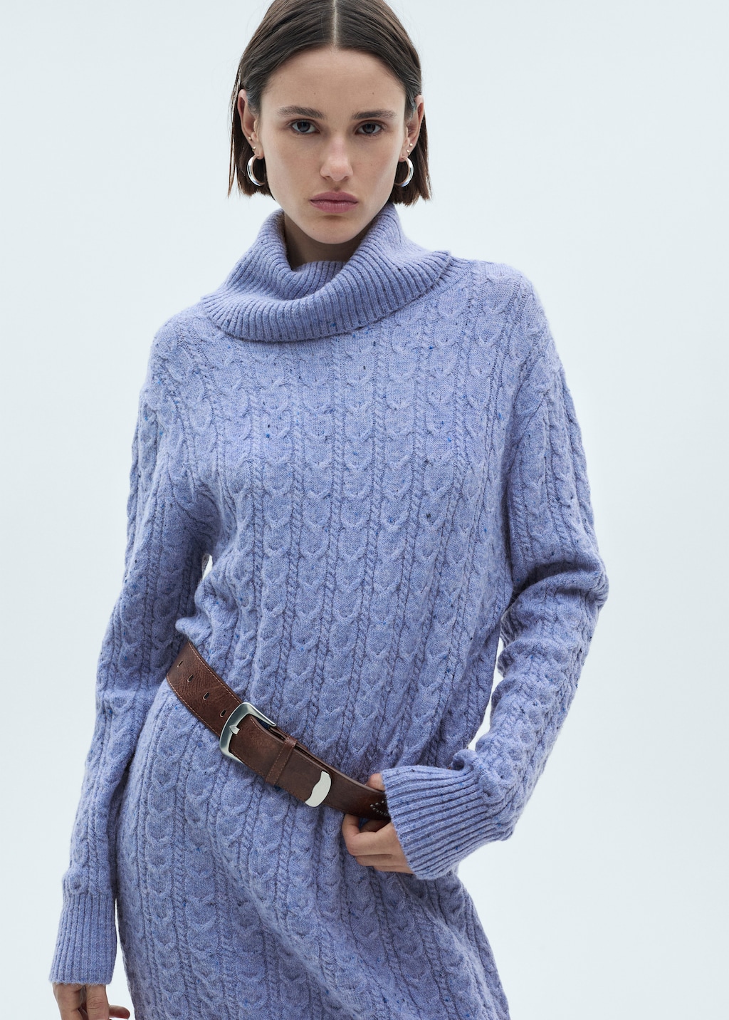 Abito maglia collo alto outlet
