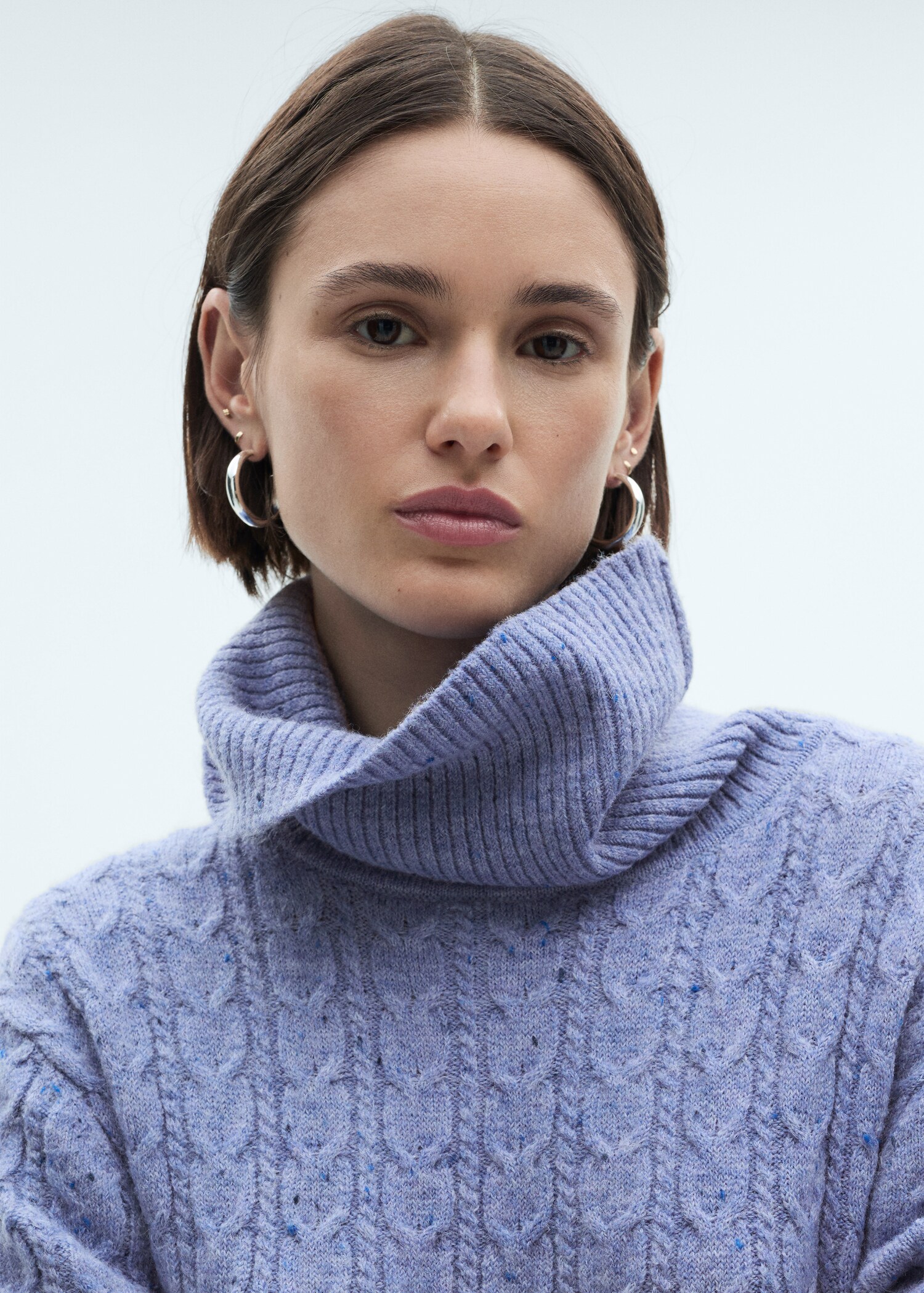 Turtle neck knit dress - Details of the article 1