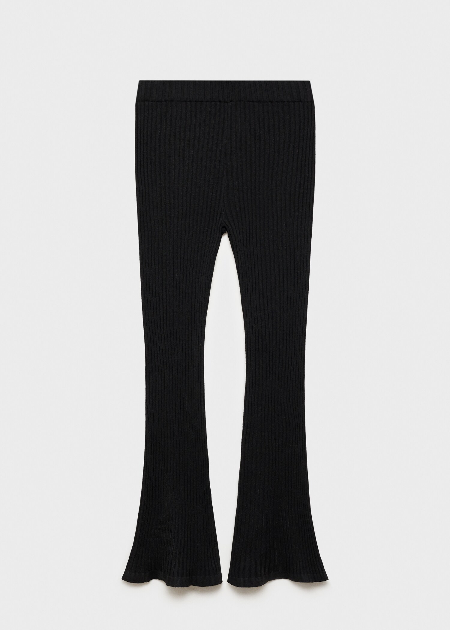 Pantalon évasé maille côtelée - Article sans modèle