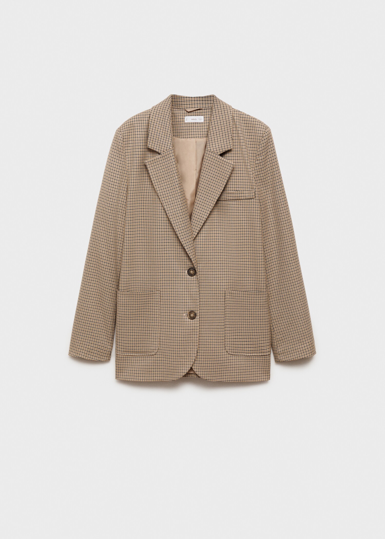 Houndstooth wool-blend blazer - Article without model
