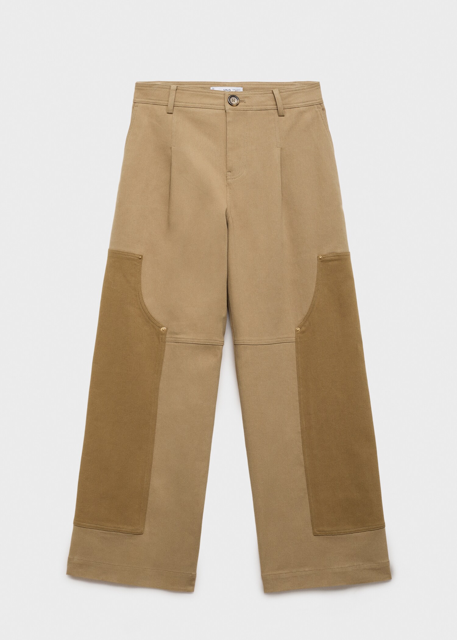 Contrasting panels trousers - Article without model