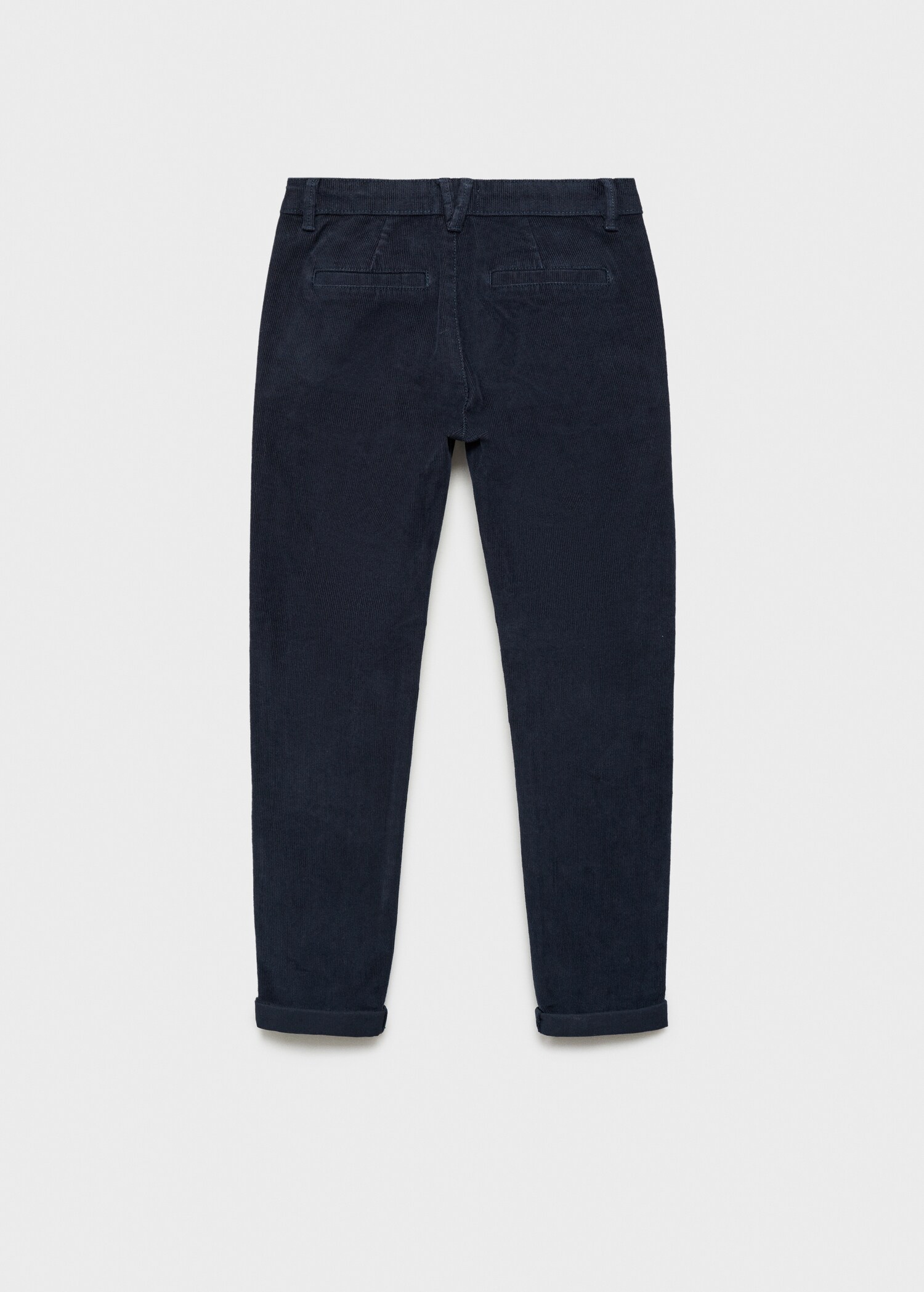 Pantalon droit velours côtelé - Verso de l’article