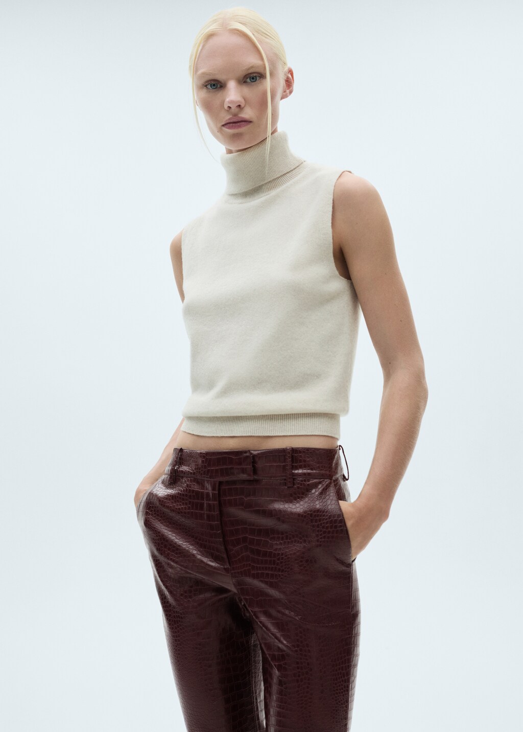 Pantalon effet serpent hotsell