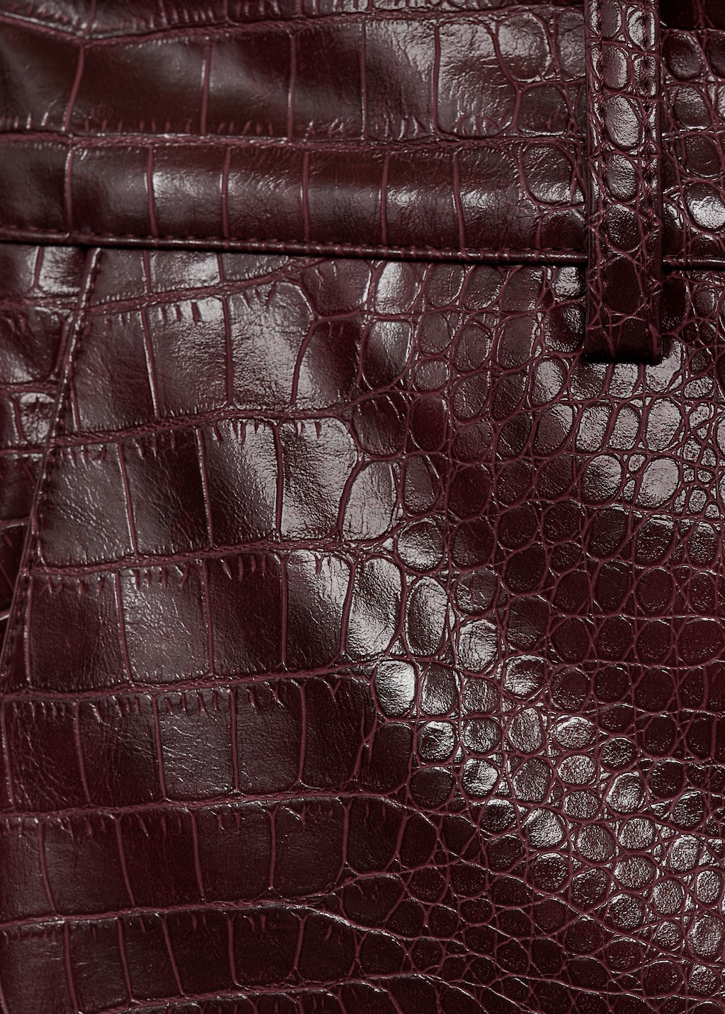 Mango Snake-effect flared pants thumbnail
