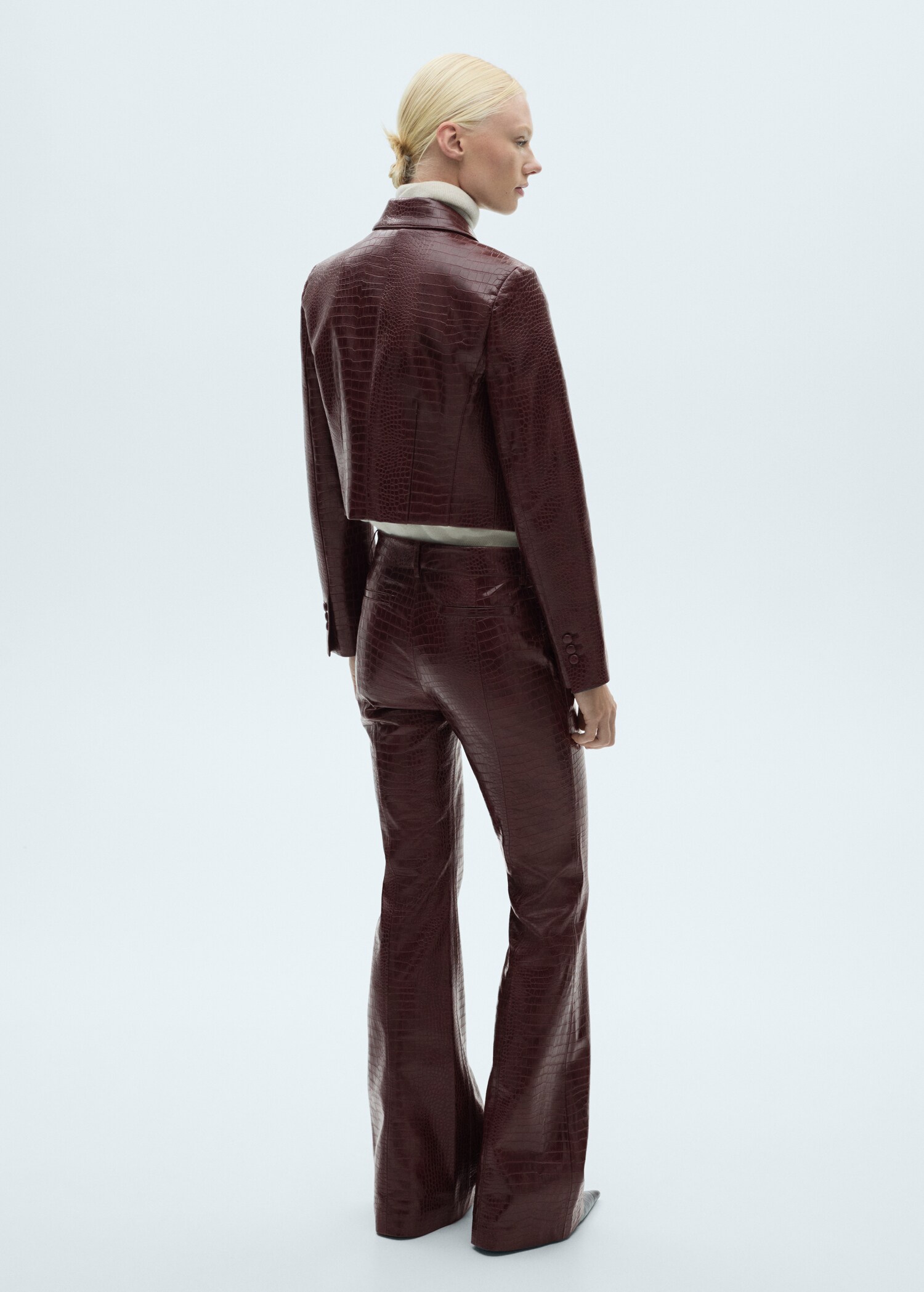 Pantalon flare effet serpent - Verso de l’article