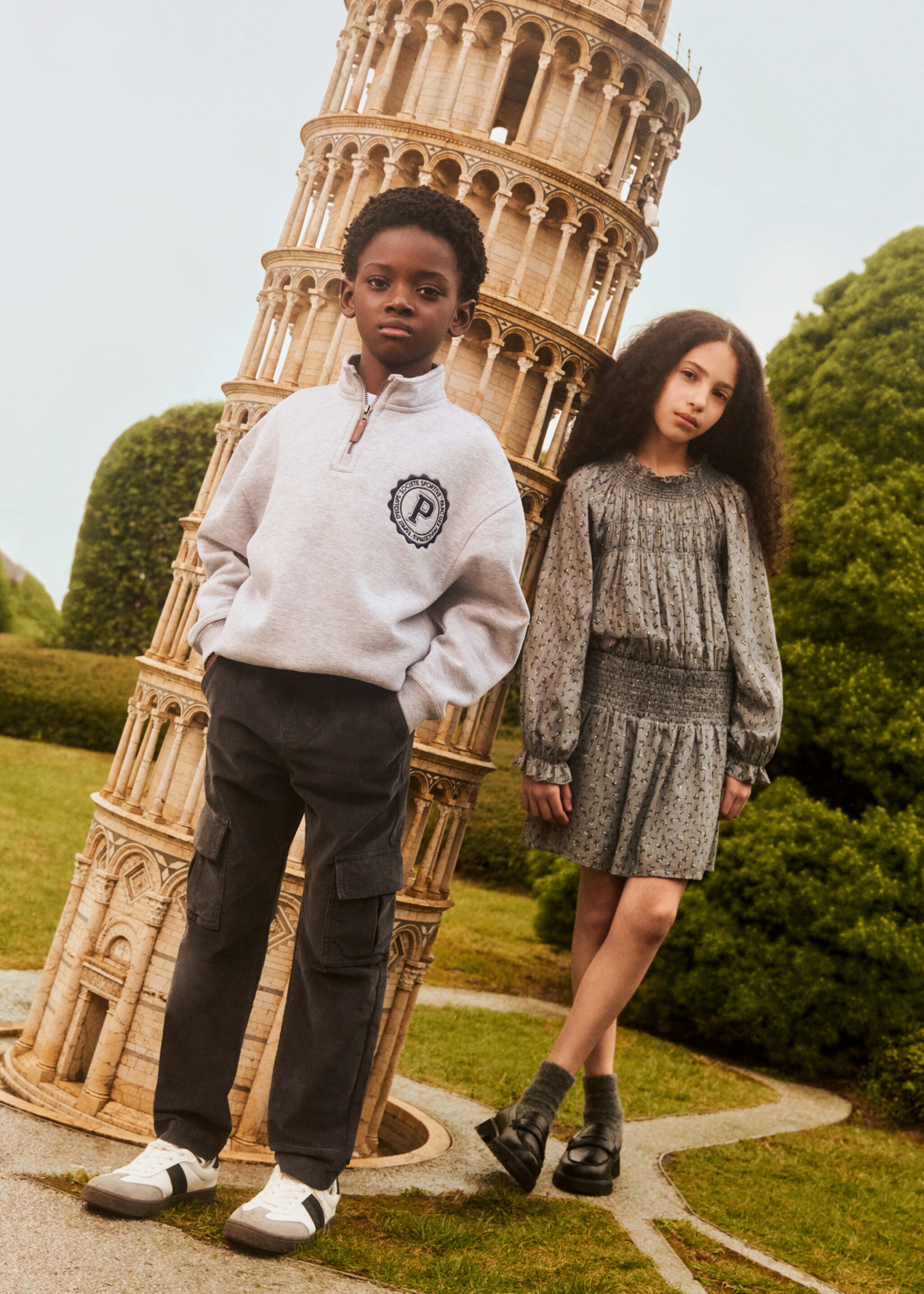 Robe imprimée Lurex - Détail de l'article 5, Gris. Ref: 77067681-00.