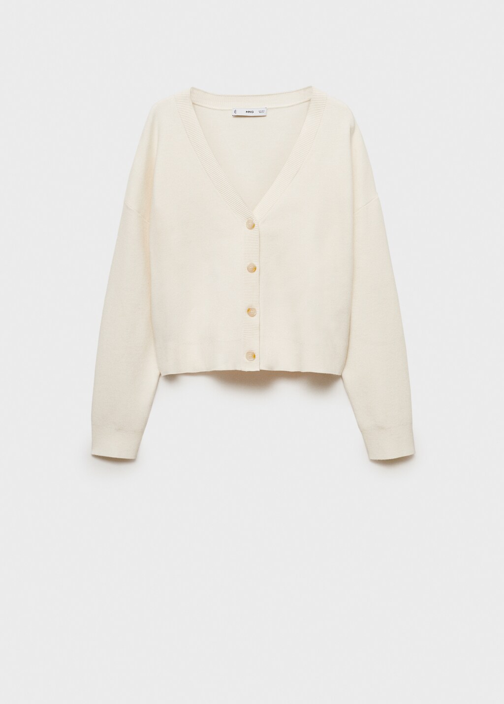 V-neck knitted cardigan - image 5
