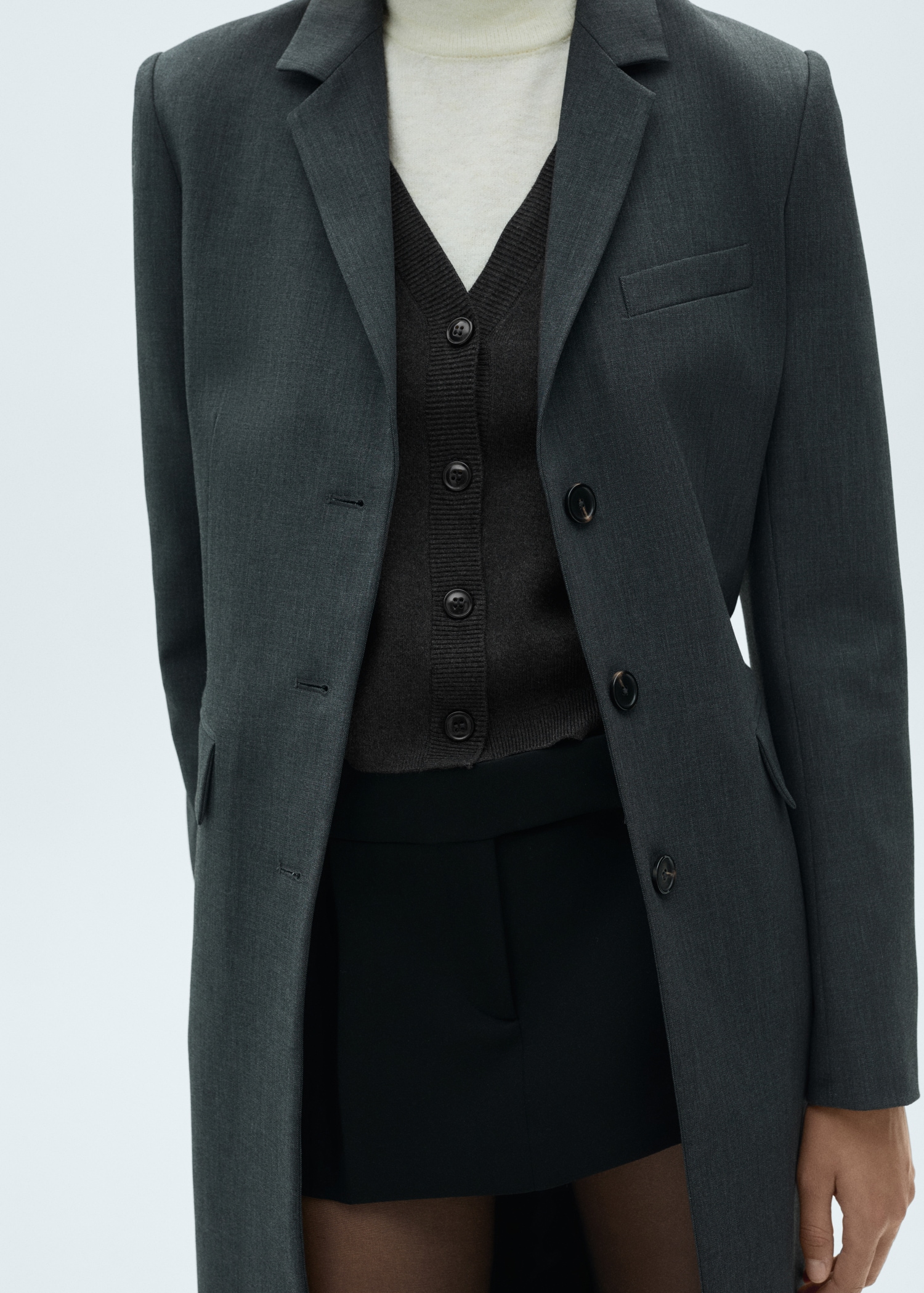 V-neck knitted cardigan - Details of the article 6