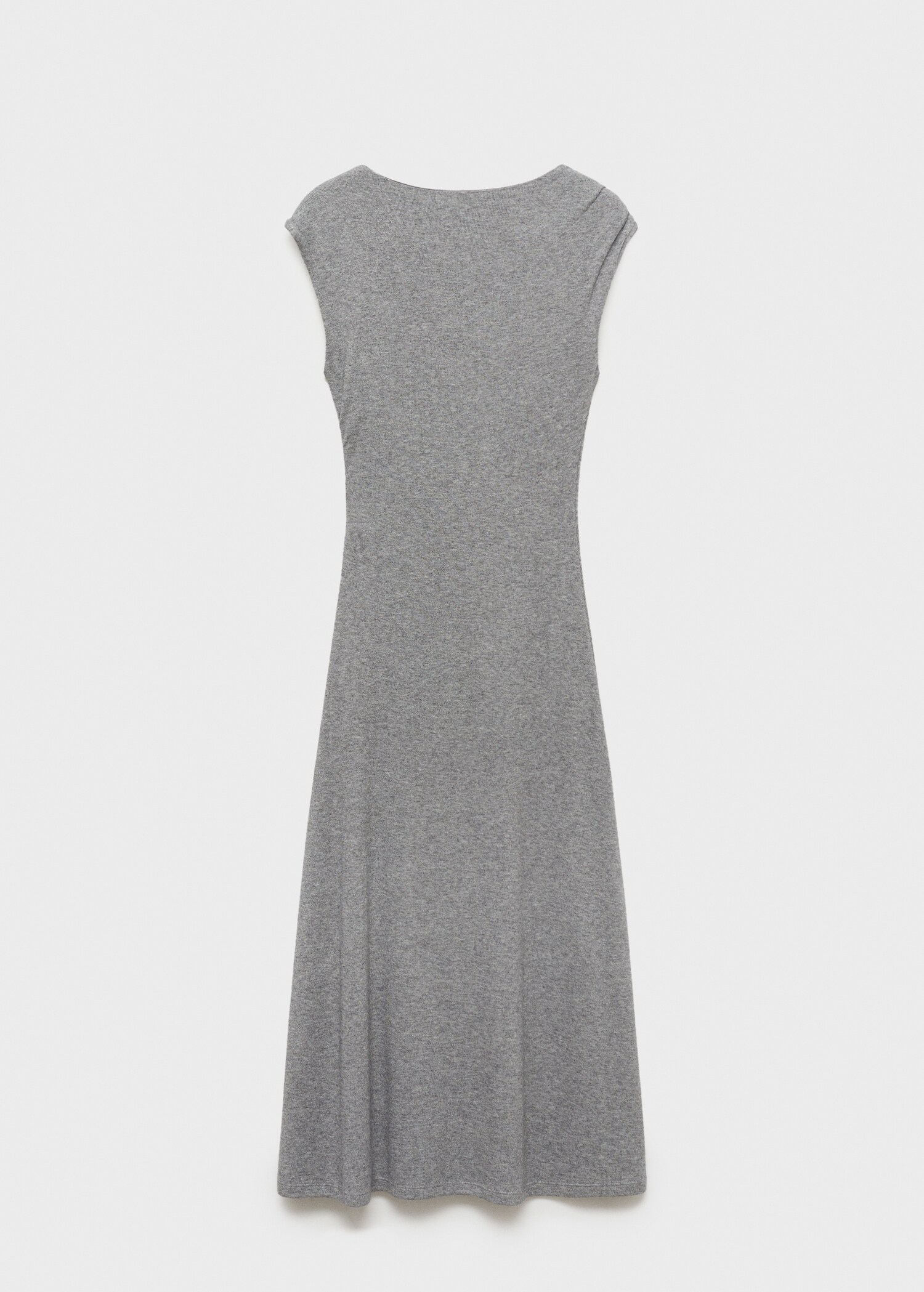 Midi-dress with structured shoulders - Article without model