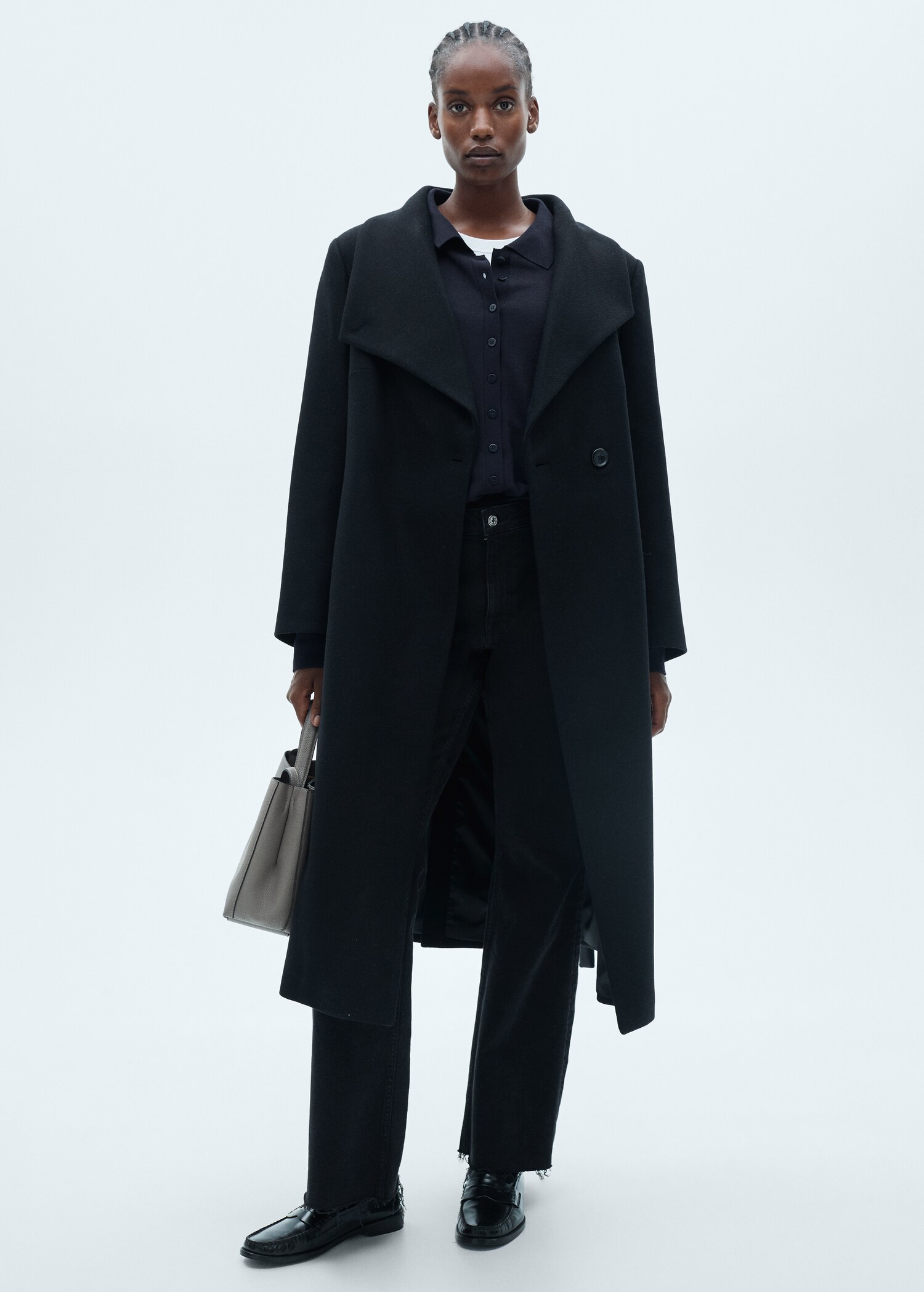 Manteau laine ceinture - Détail de l'article 3