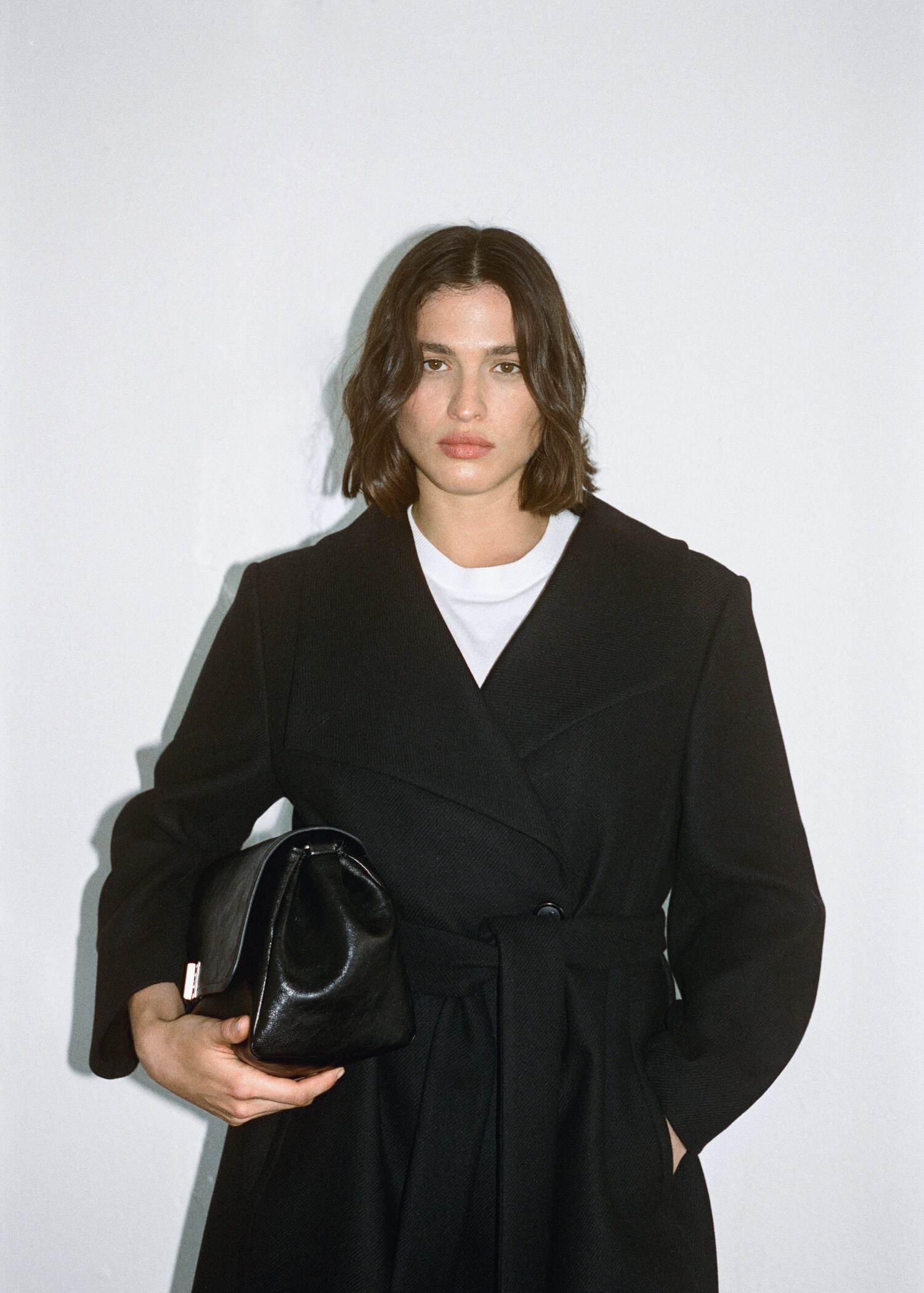 Manteau laine ceinture - Détail de l'article 6