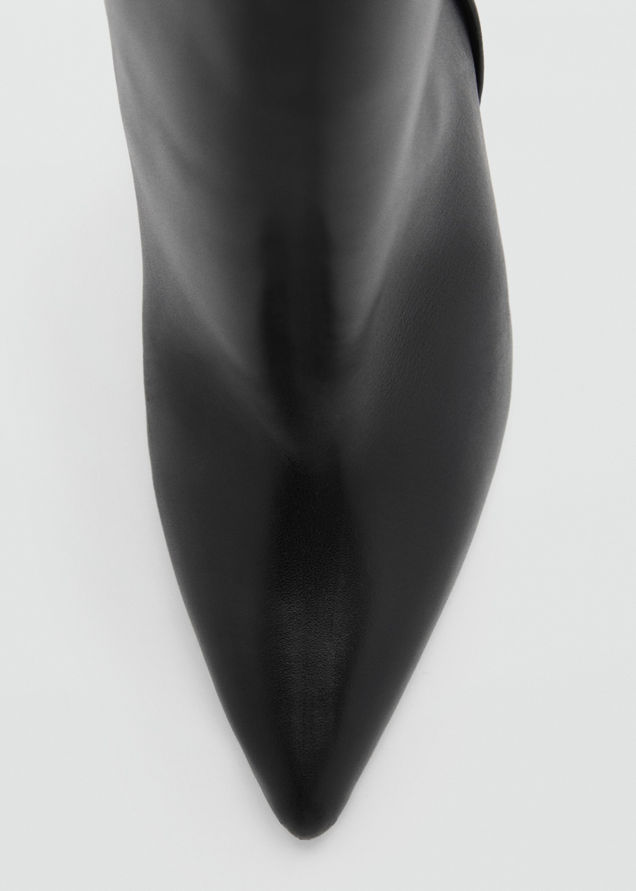 Knee-high leather boots with ruched detail - Details of the article 1