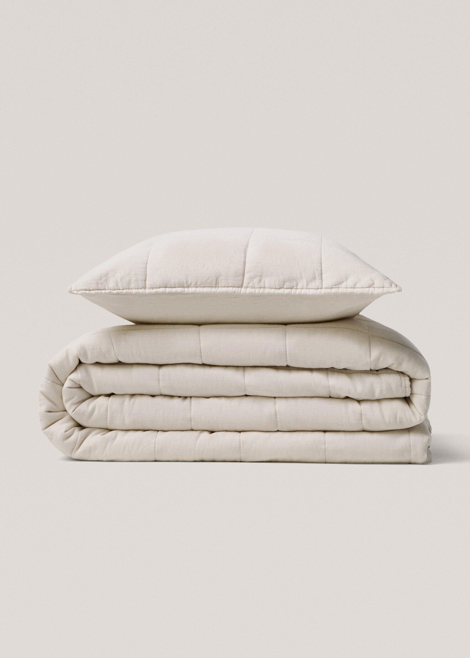 Quilted texture cotton cushion cover Home MANGO Netherlands