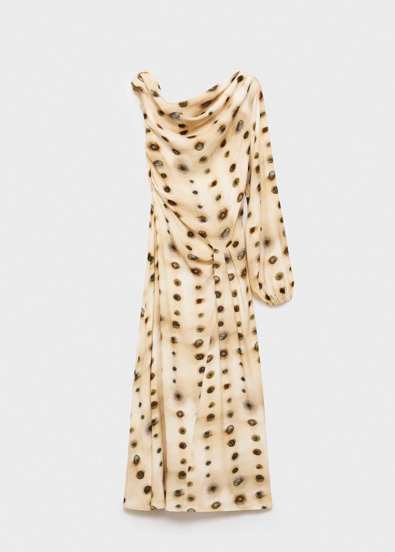Robe asymétrique pois - Article sans modèle