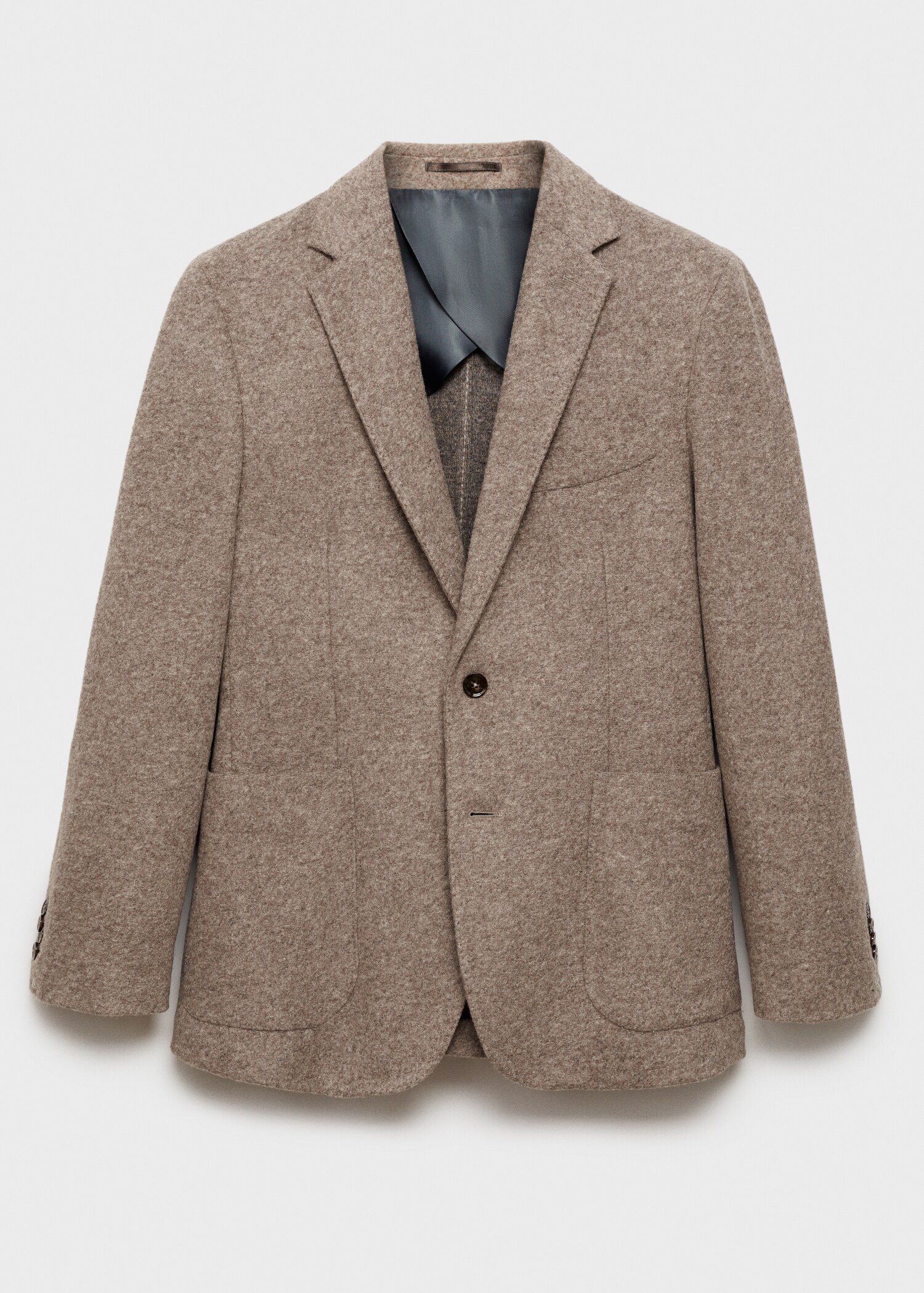 Flanellen blazer van Italiaanse wol - Artikel zonder model