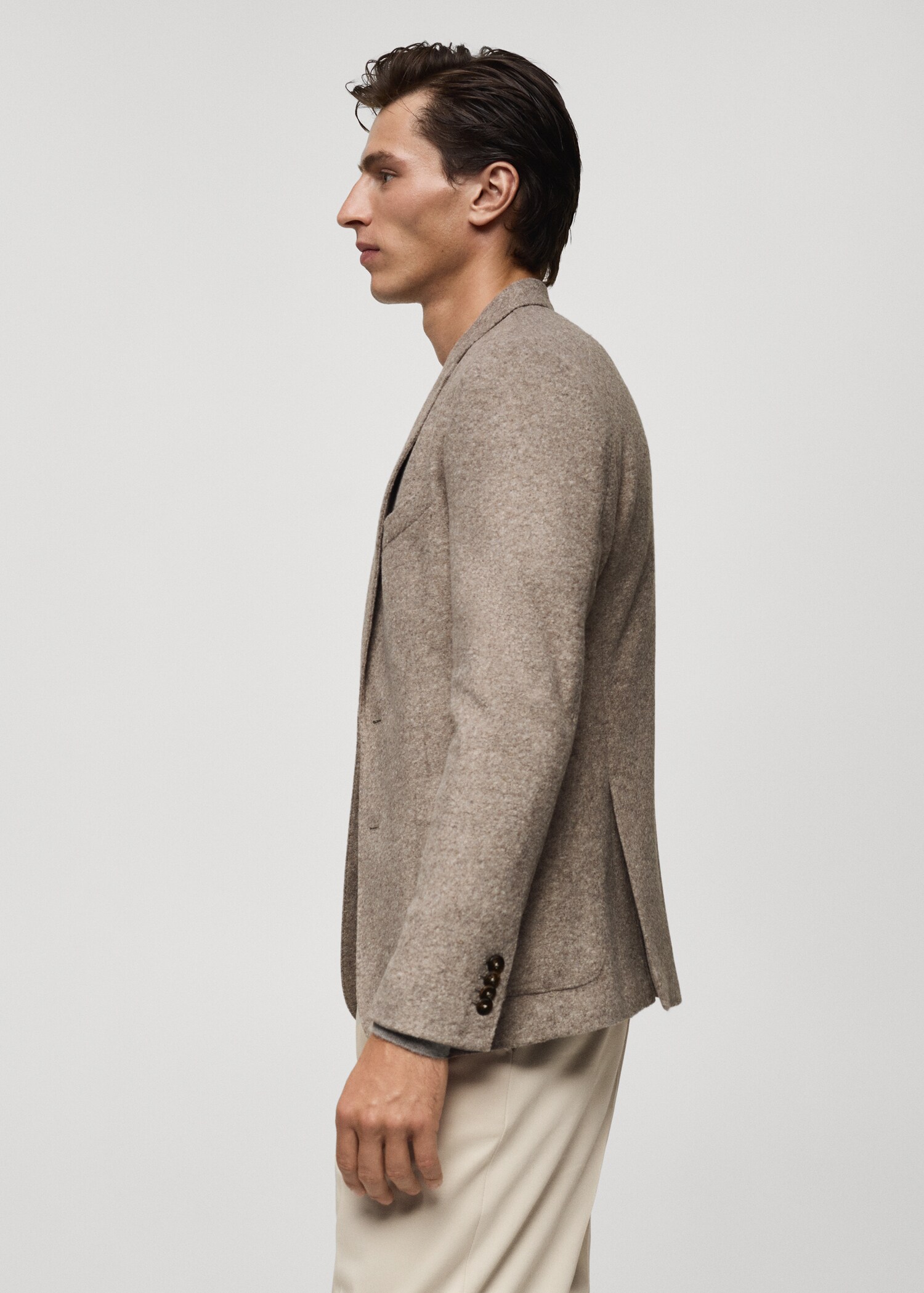 Flanellen blazer van Italiaanse wol - Detail van het artikel 2