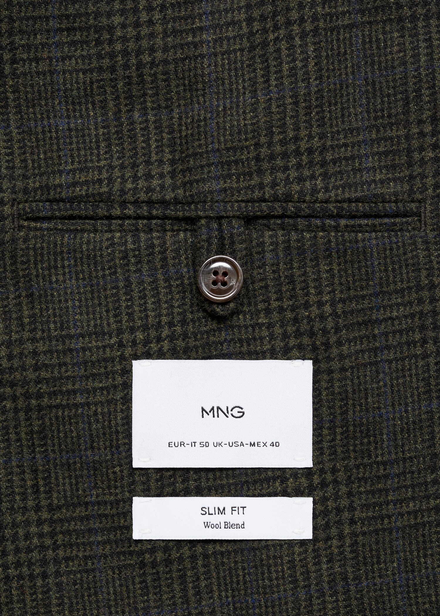 Veste slim-fit laine mélangée - Détail de l'article 0