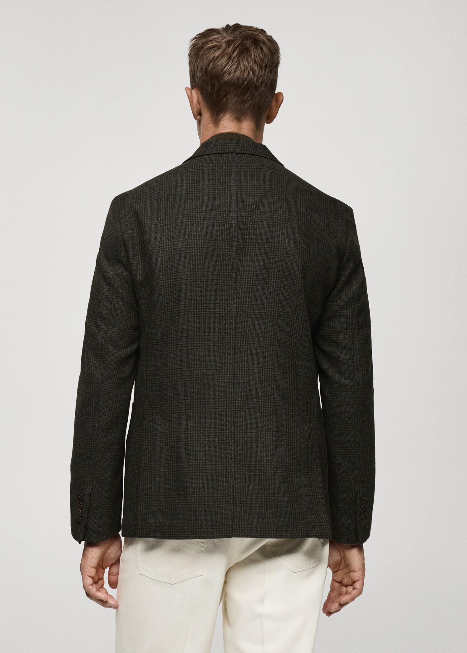 Veste slim-fit laine mélangée - Verso de l’article