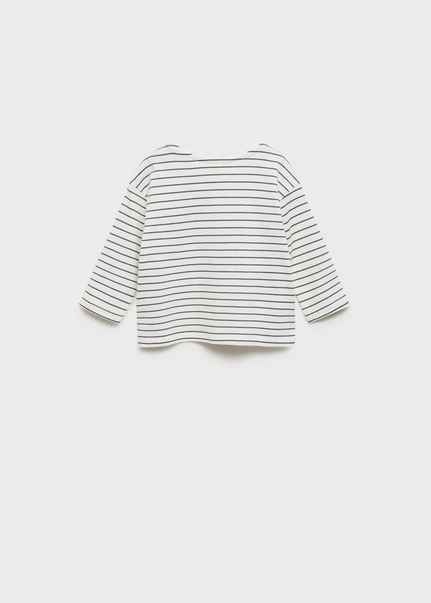 Camiseta manga larga rayas - Reverso del artículo