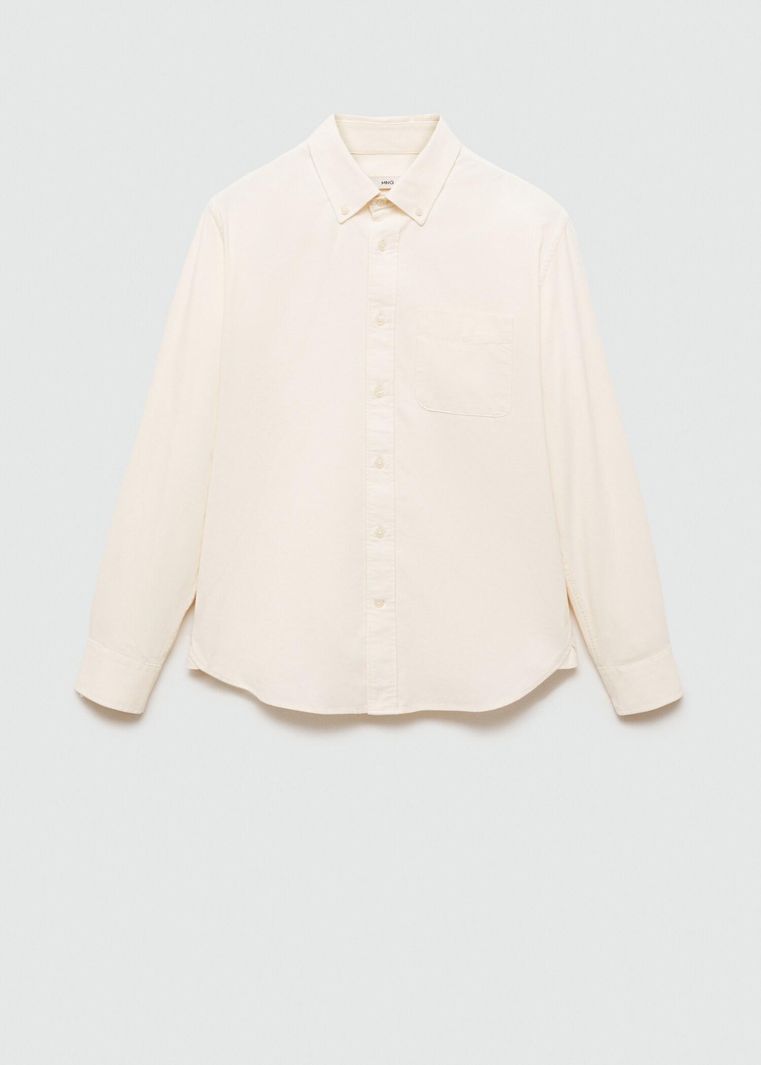 Classic-fit micro-corduroy shirt - Article without model
