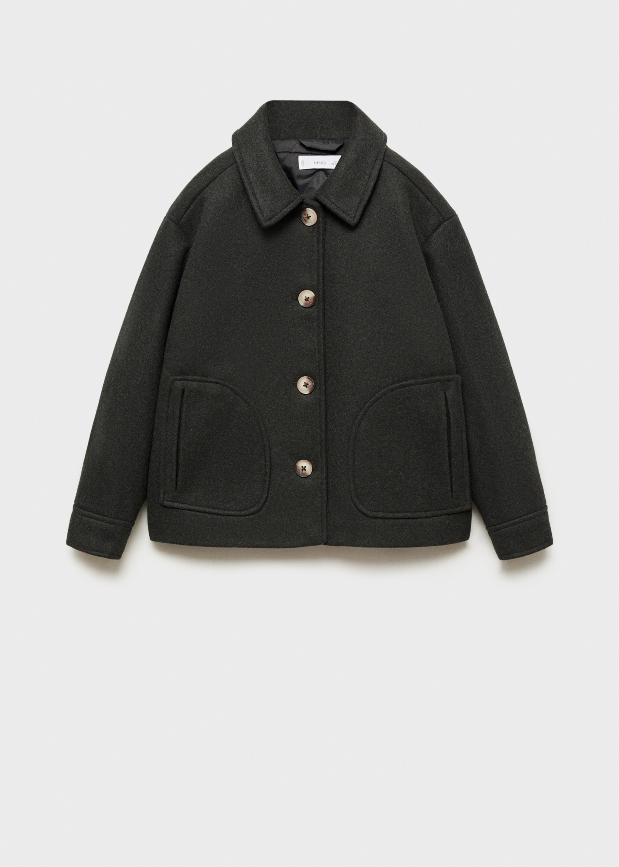 Manteau court drap de laine - Article sans modèle