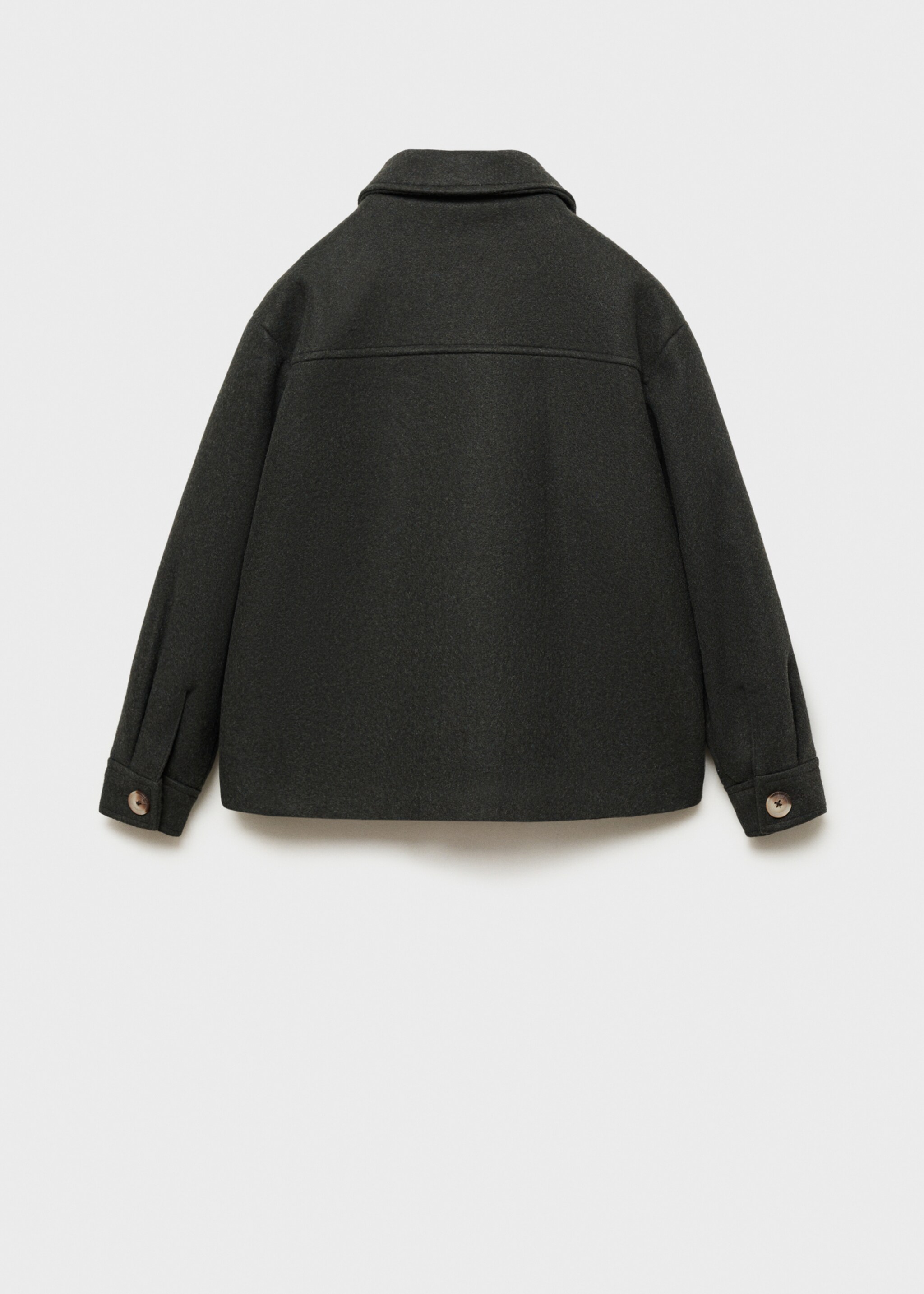 Manteau court drap de laine - Verso de l’article