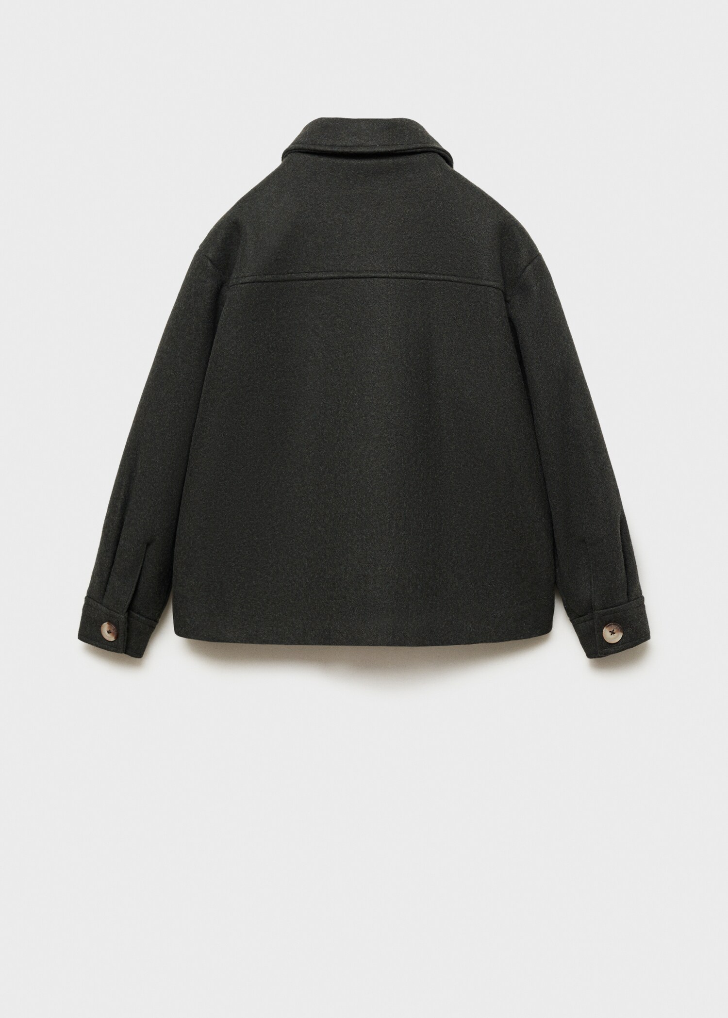 Manteau court drap de laine - Verso de l’article