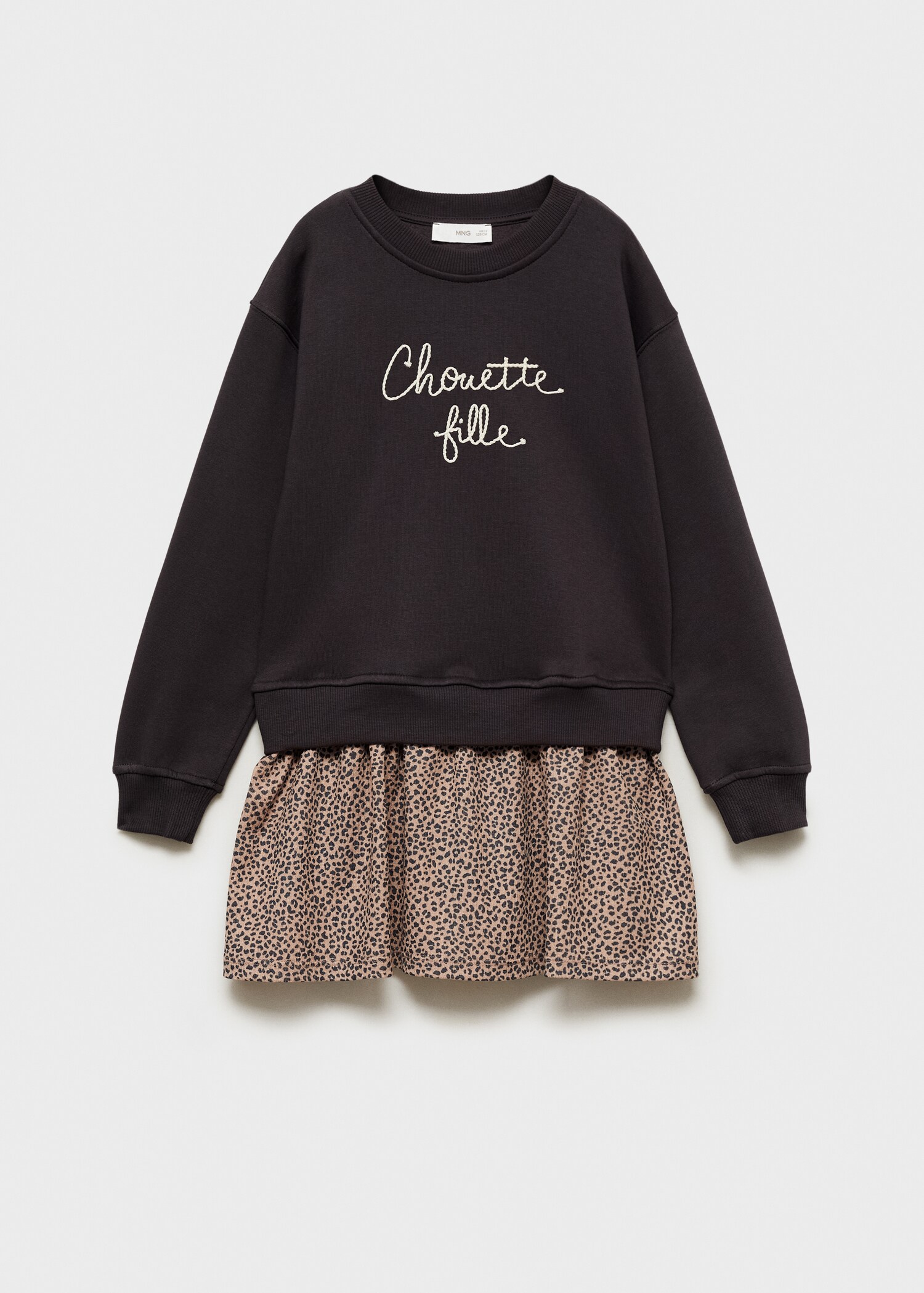 Robe sweat-shirt en imprimé animal - Article sans modèle