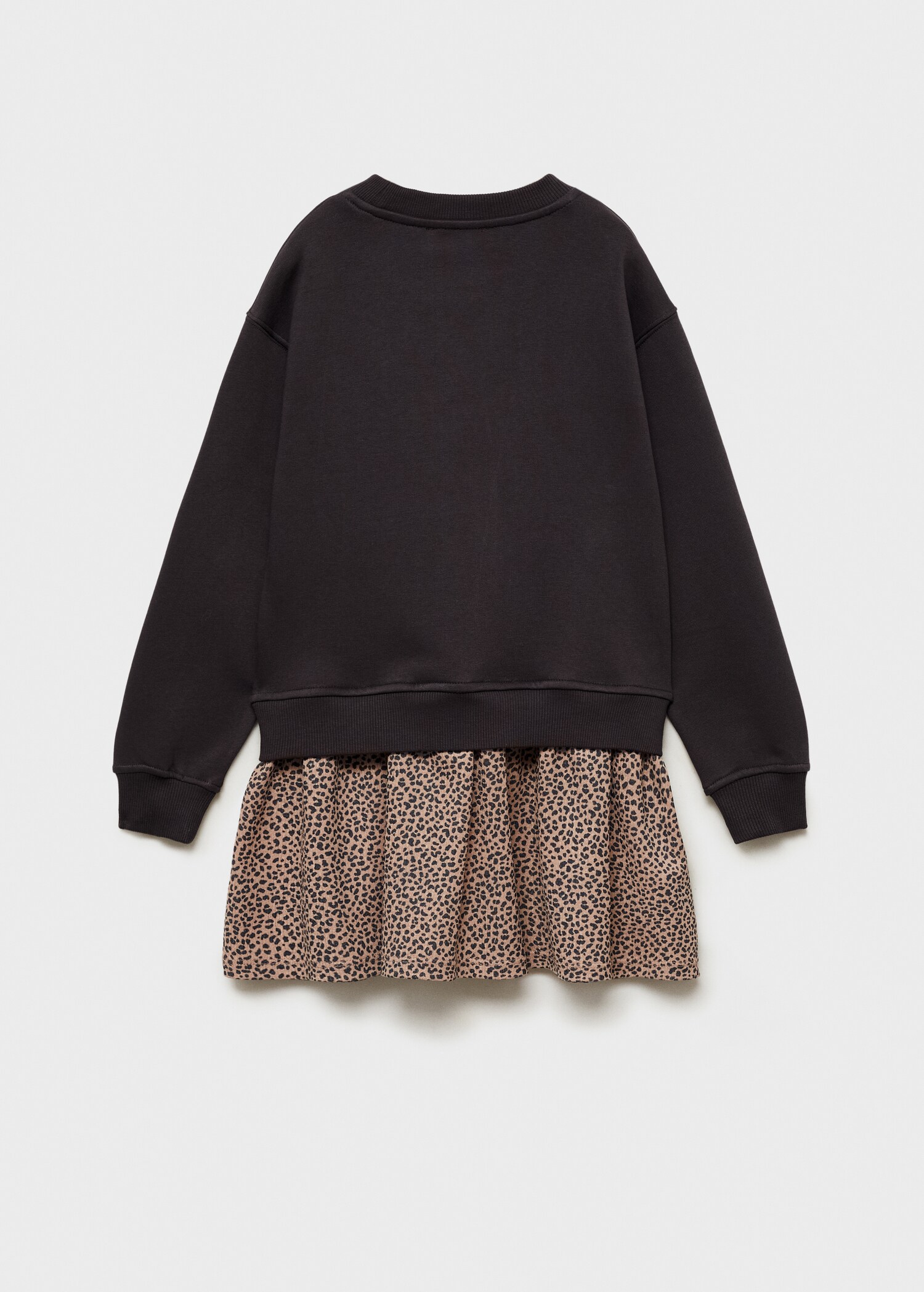 Robe sweat-shirt en imprimé animal - Verso de l’article