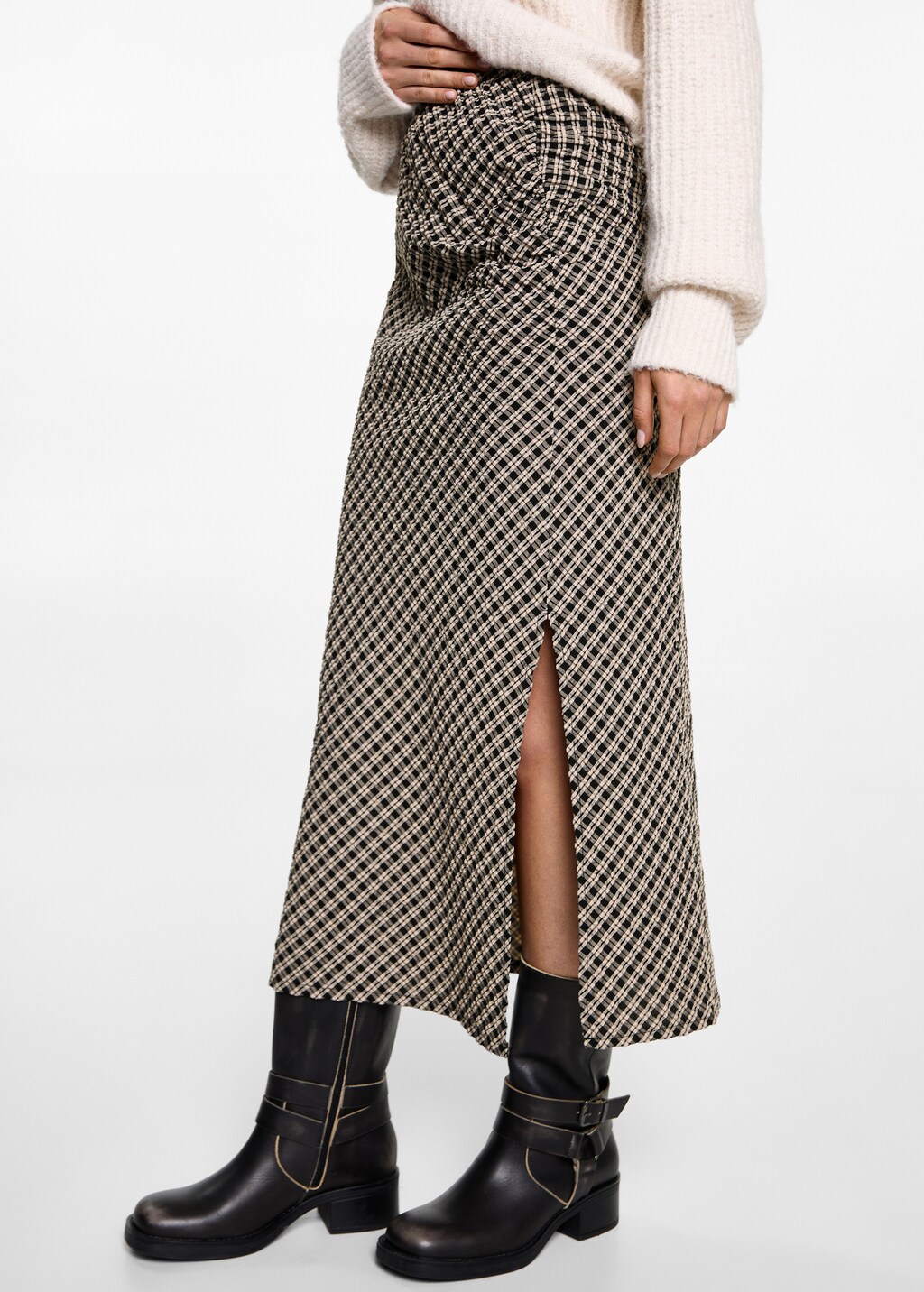 Jupe midi carreaux hotsell