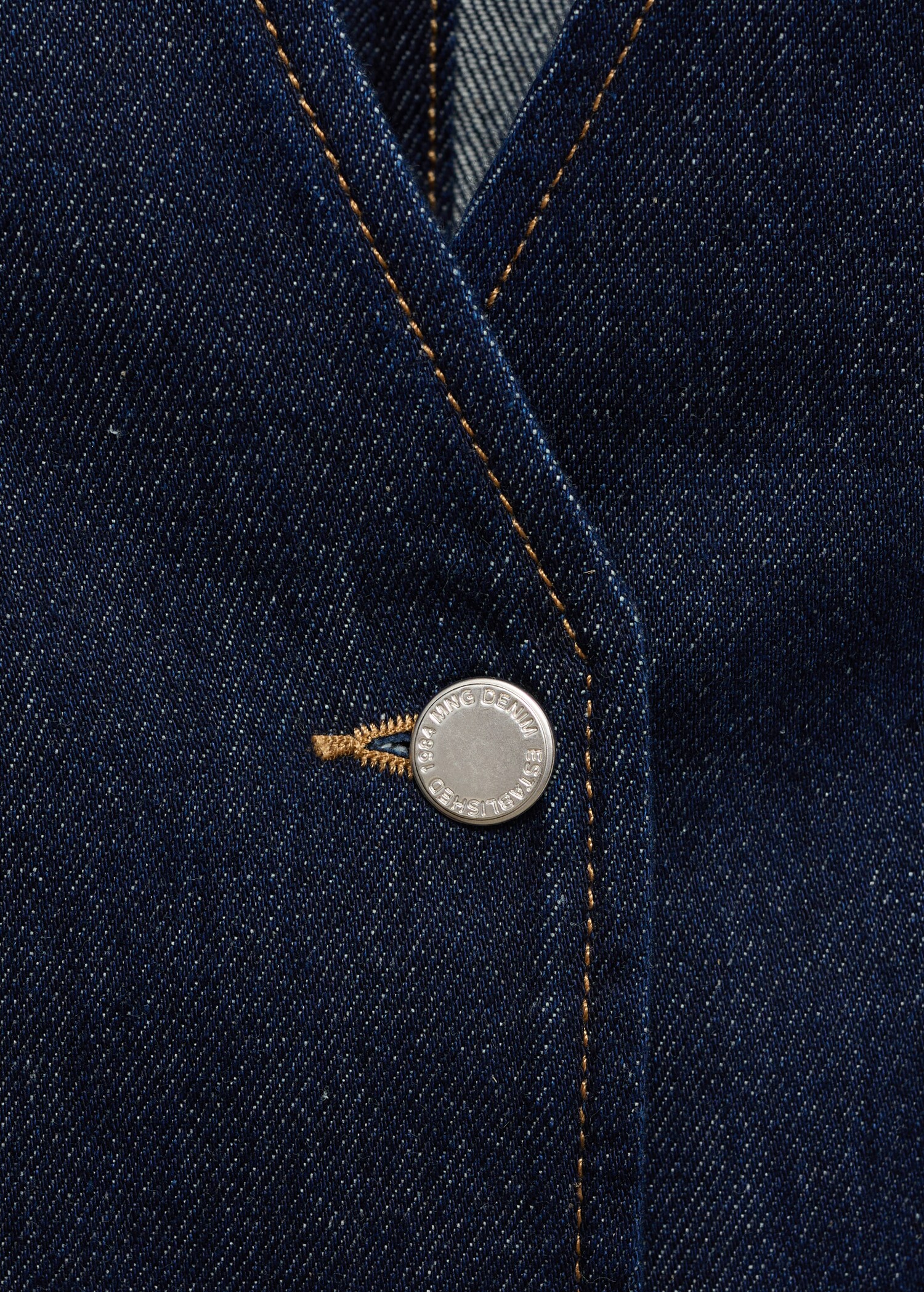 Denim rinse-wash gilet - Detail van het artikel 8