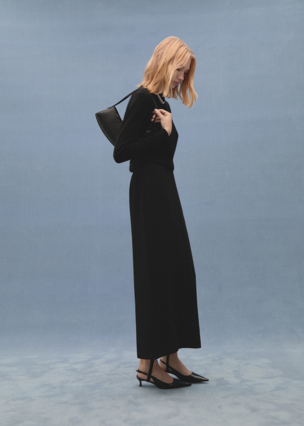 Straight skirt with slit - Women | MANGO Japan