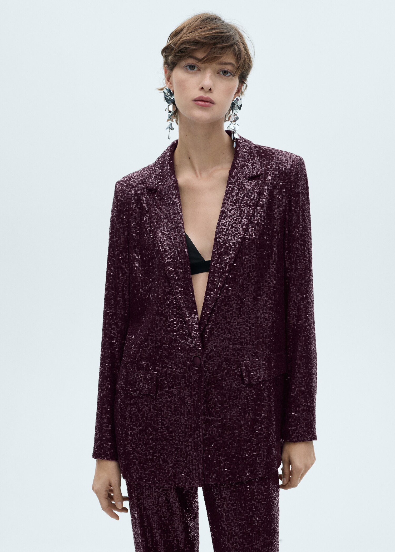 Blazer costume paillettes - Plan moyen