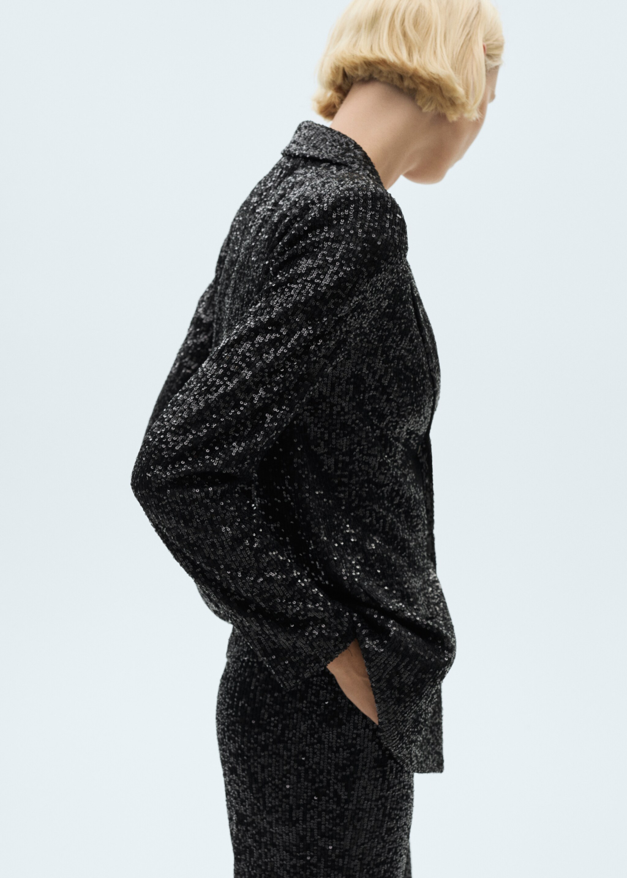 Blazer traje lentejuelas - Plano medio