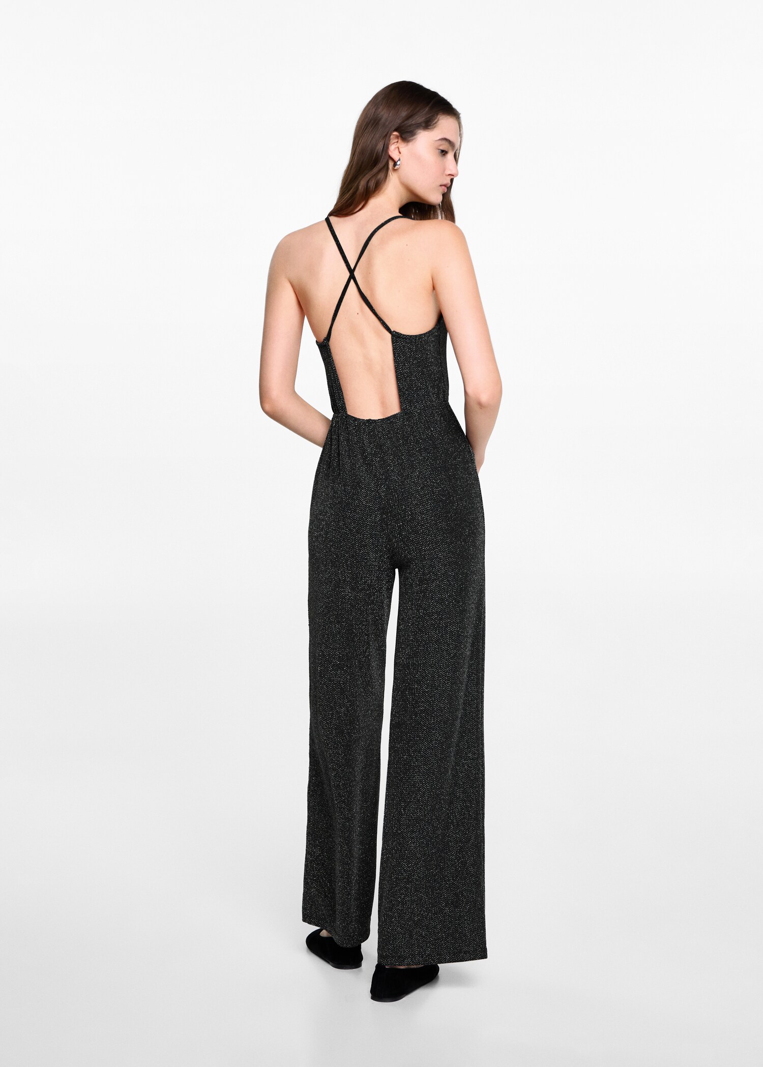 Lurex long jumpsuit - Reverse of the article