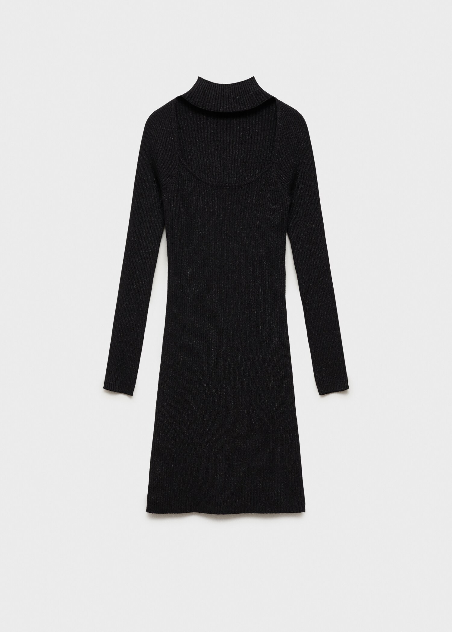 Lurex ribbed dress - Article without model