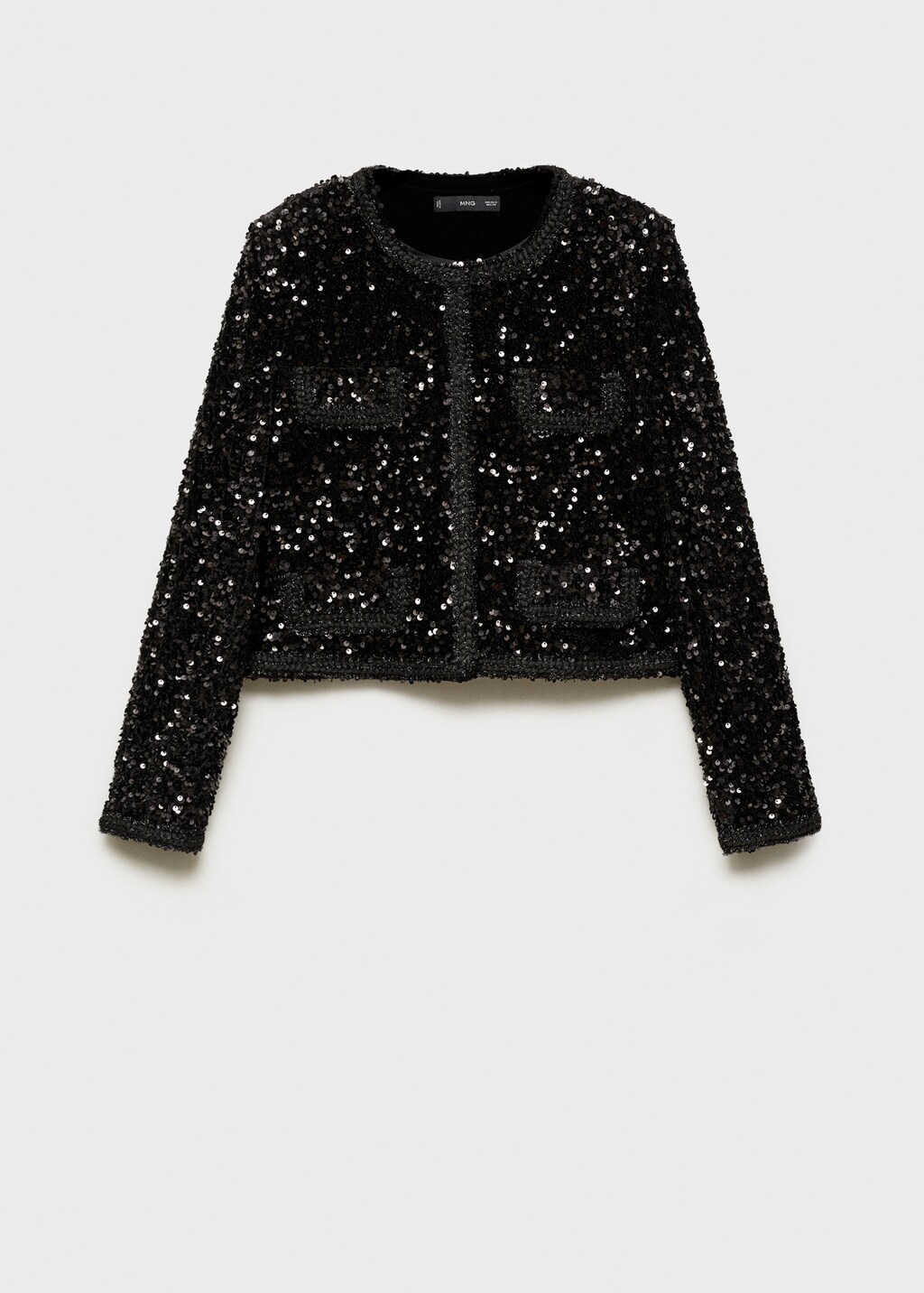 Next black sequin jacket outlet