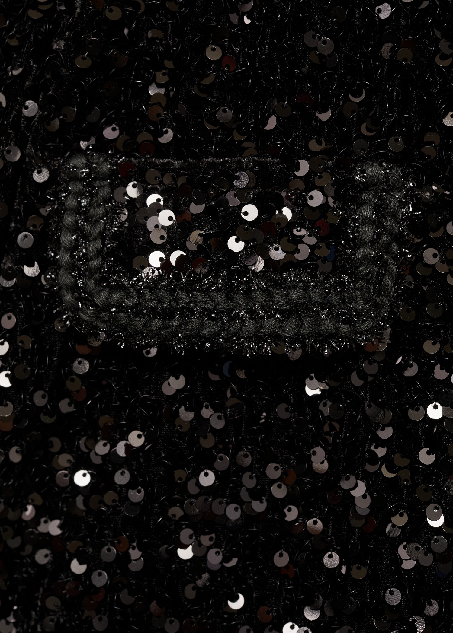 Sequin jacket with pockets