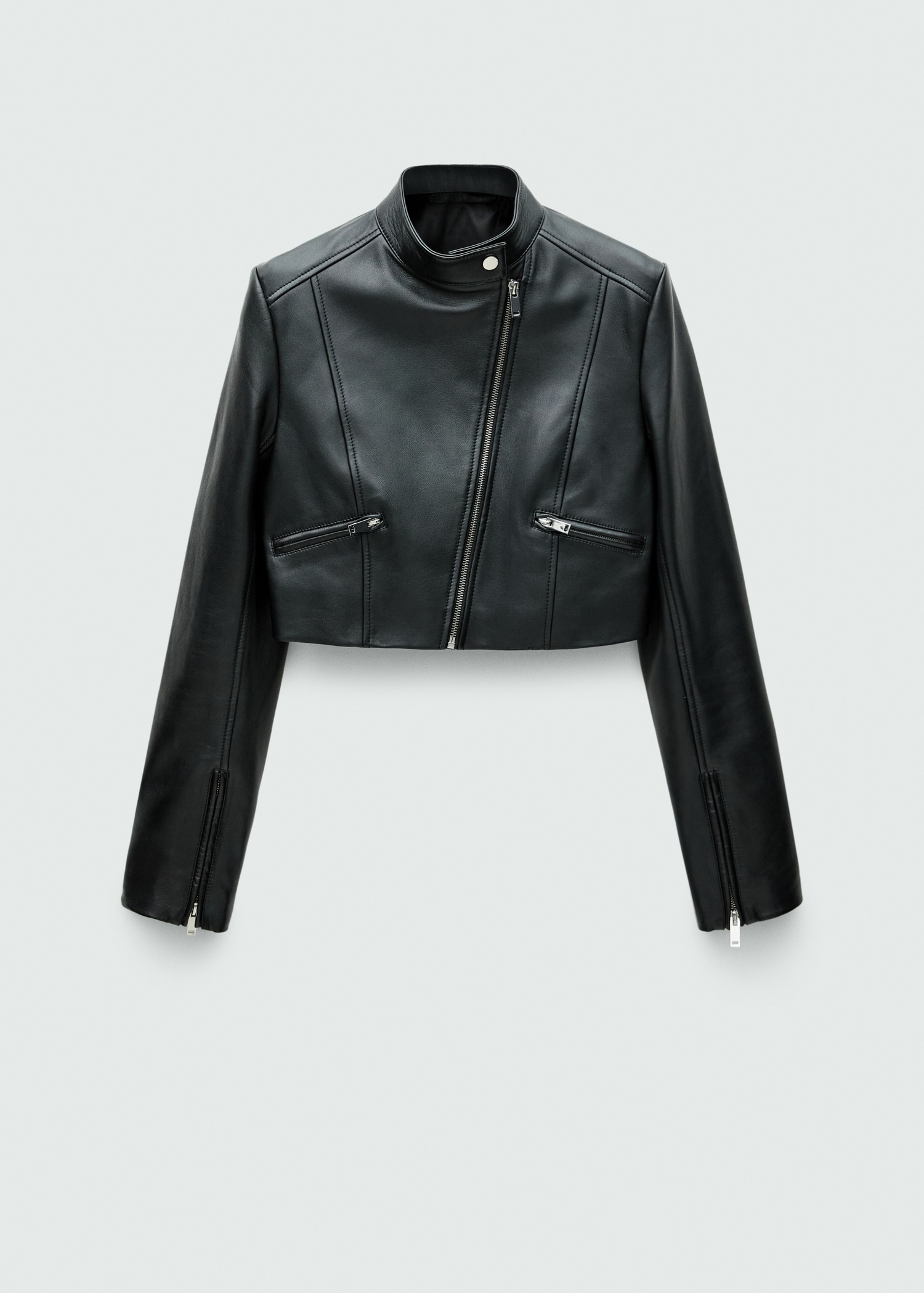 Pull&Bear - Blouson style motard - Argent métallisé Pull&Bear - Blouson style motard - Argent métallisé