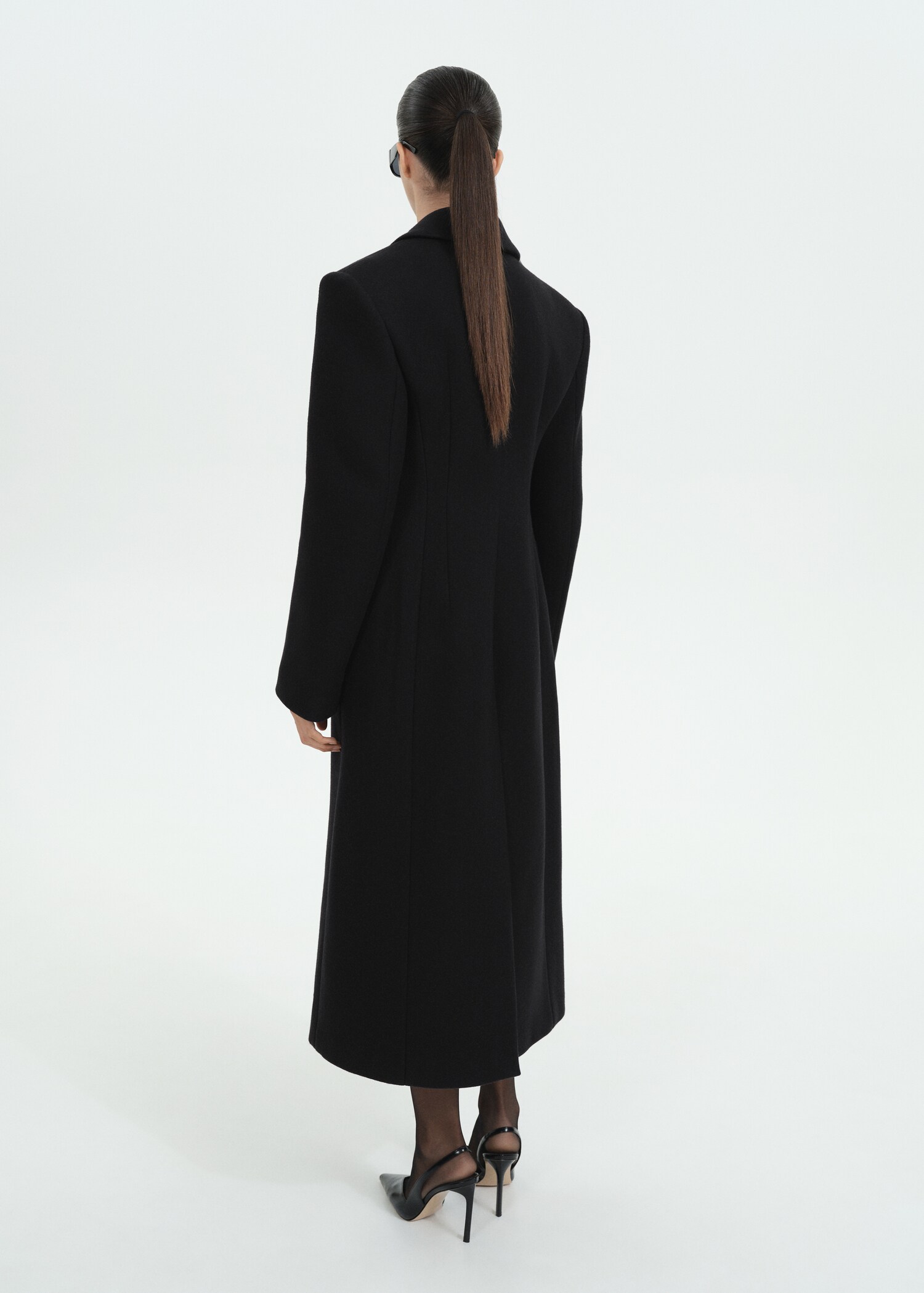 Manteau en laine structuré - Verso de l’article