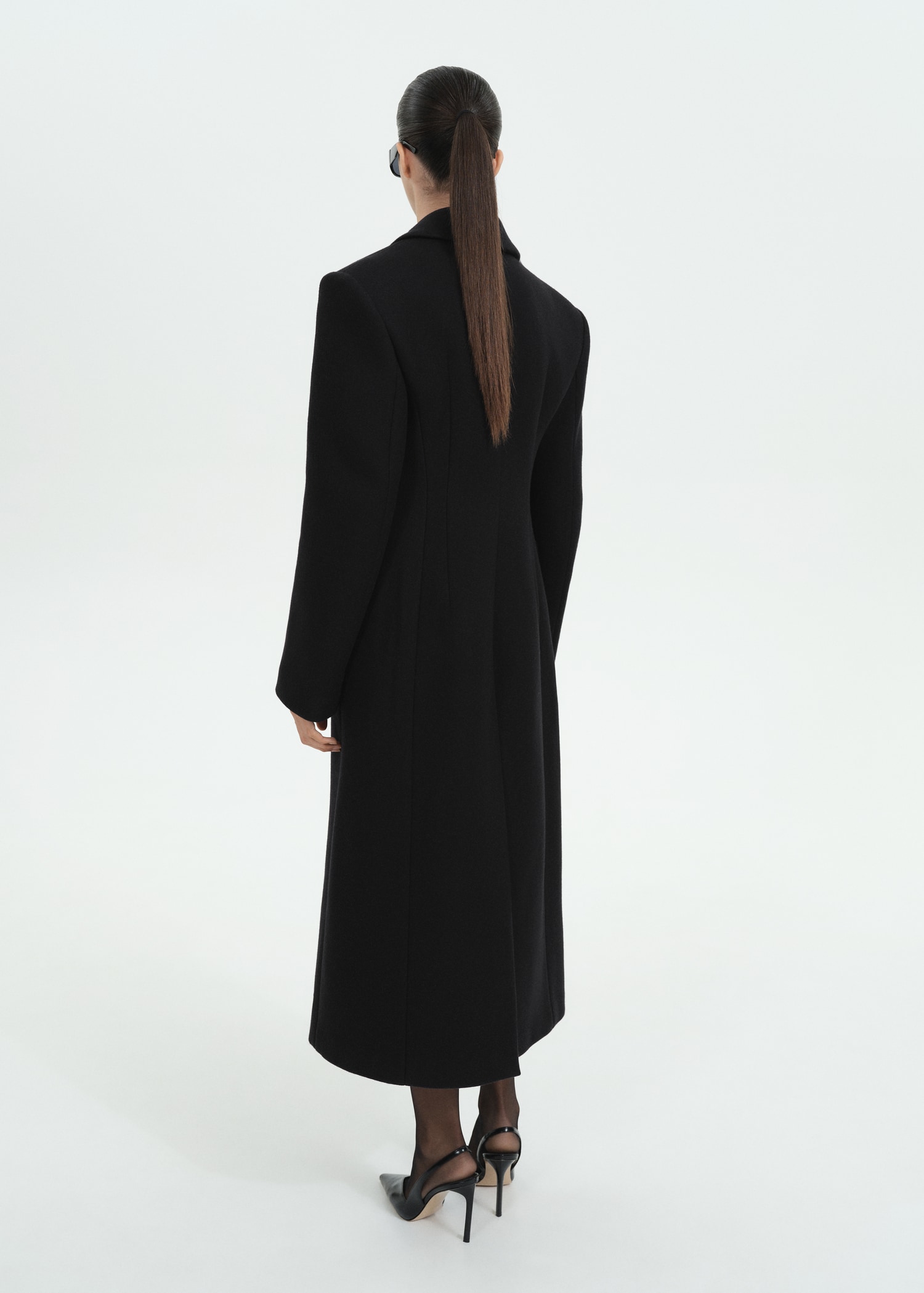 Structured wool coat - Women | MANGO Greece
