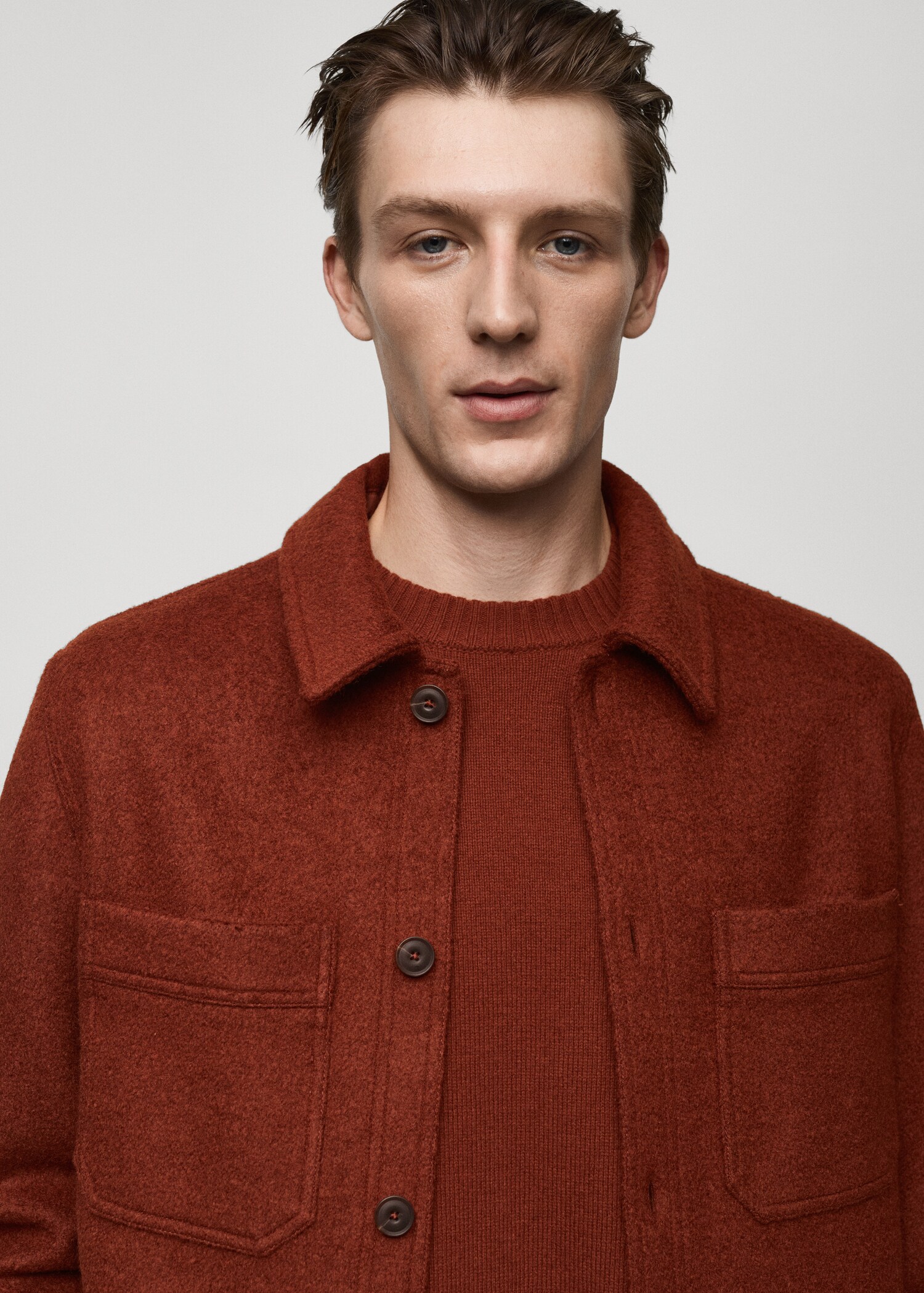 Wool jacket with pockets - Details of the article 1