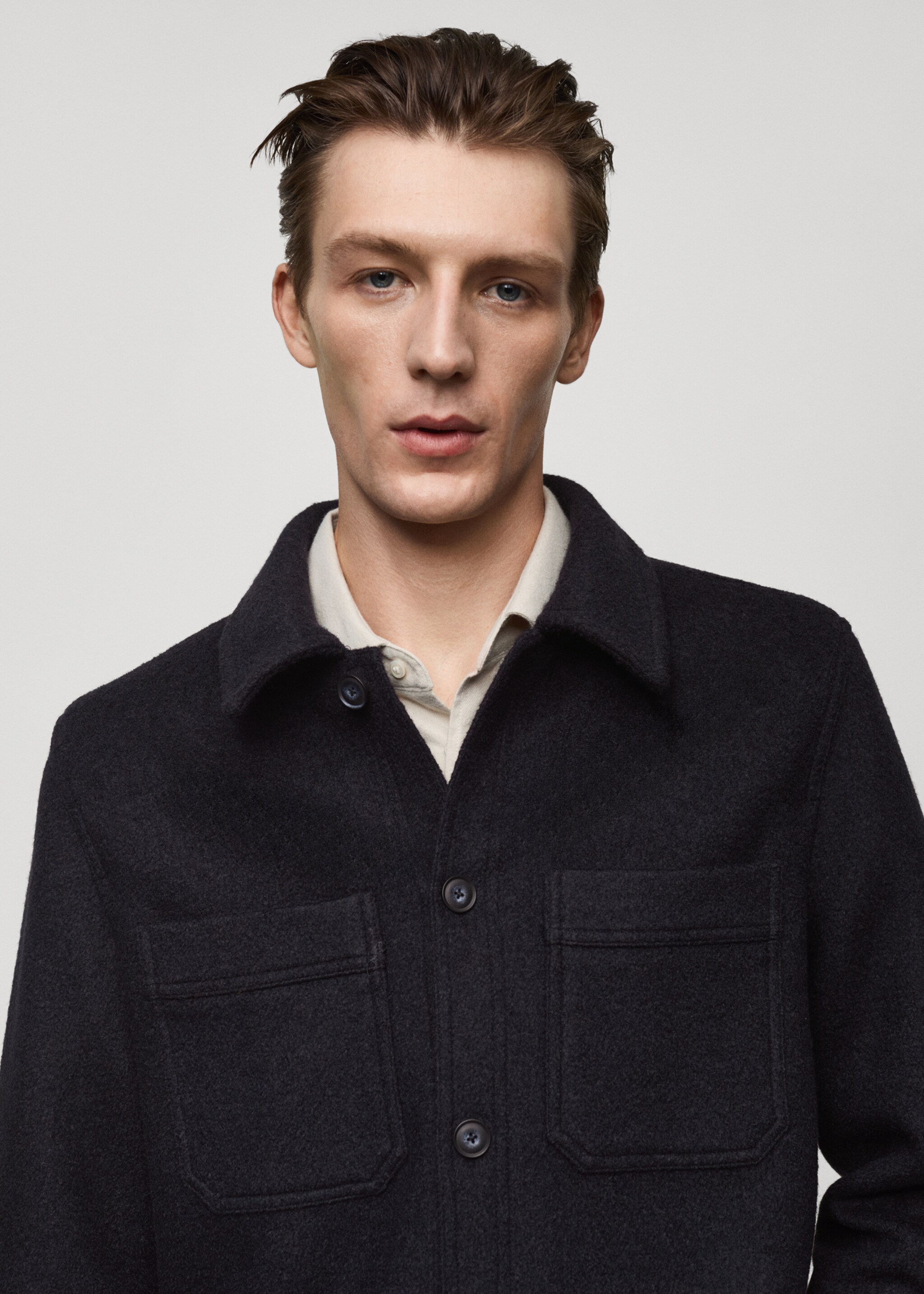 Wool jacket with pockets - Details of the article 1