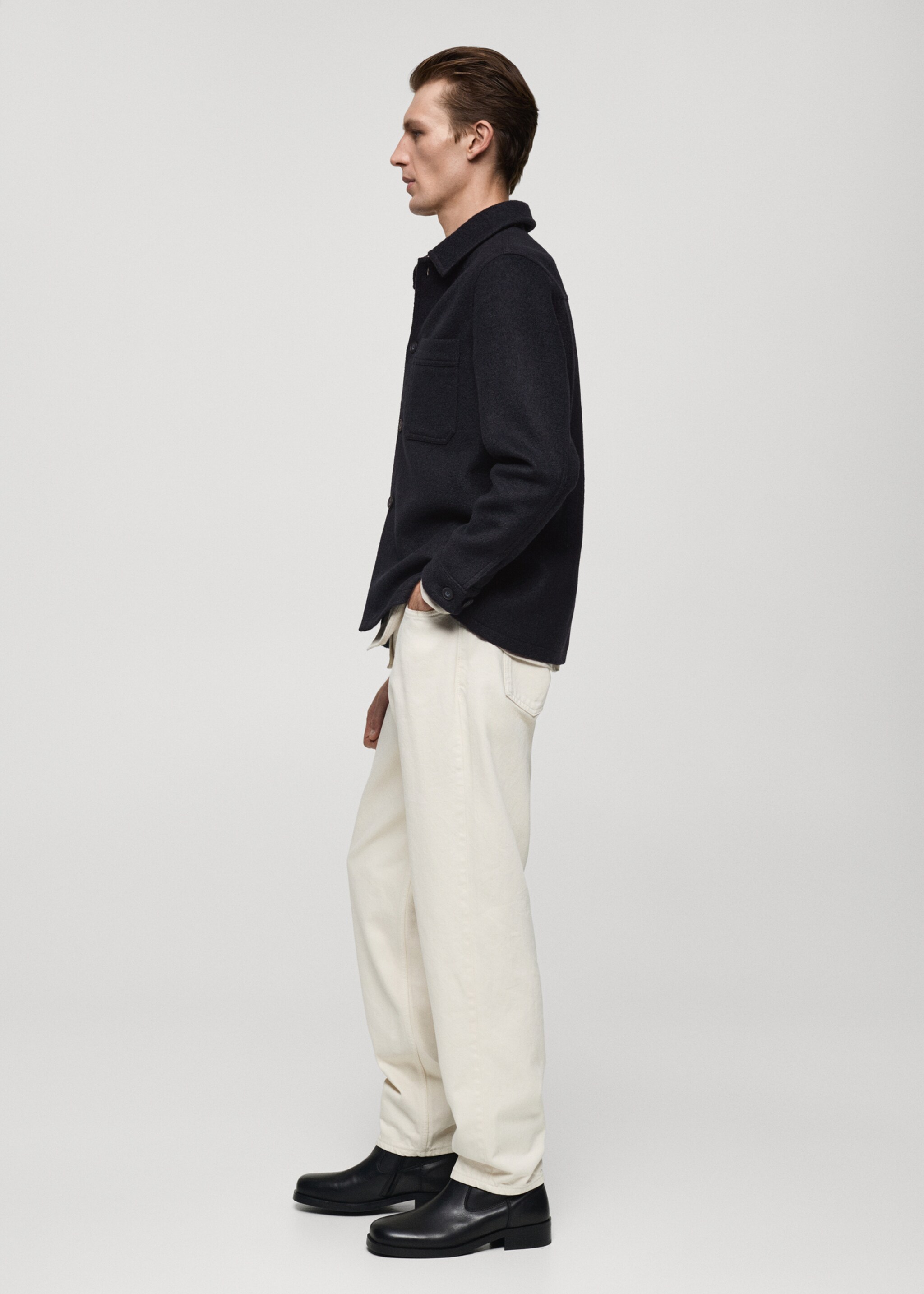 Wool jacket with pockets - Details of the article 2