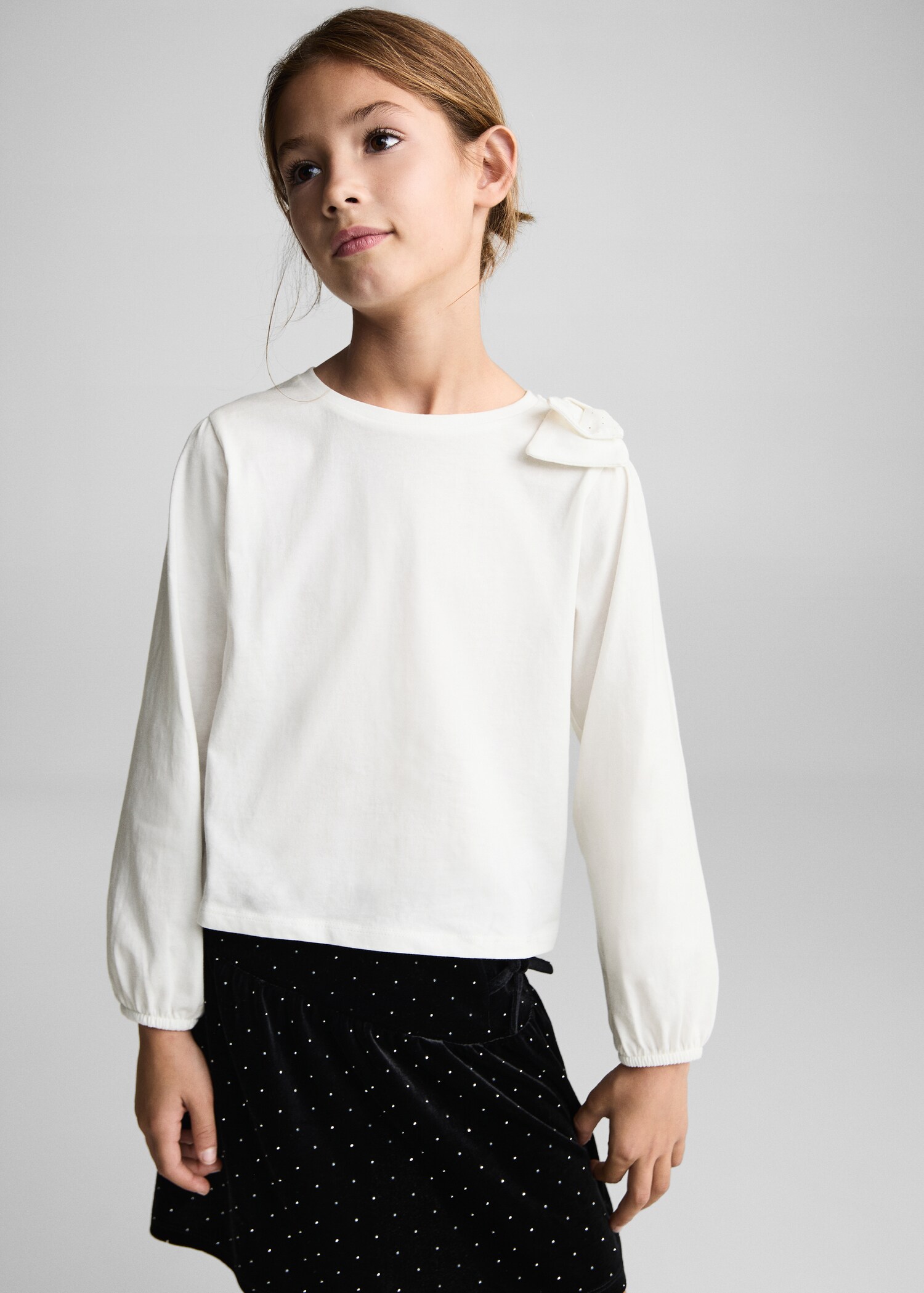 Bow cotton T-shirt - Medium plane