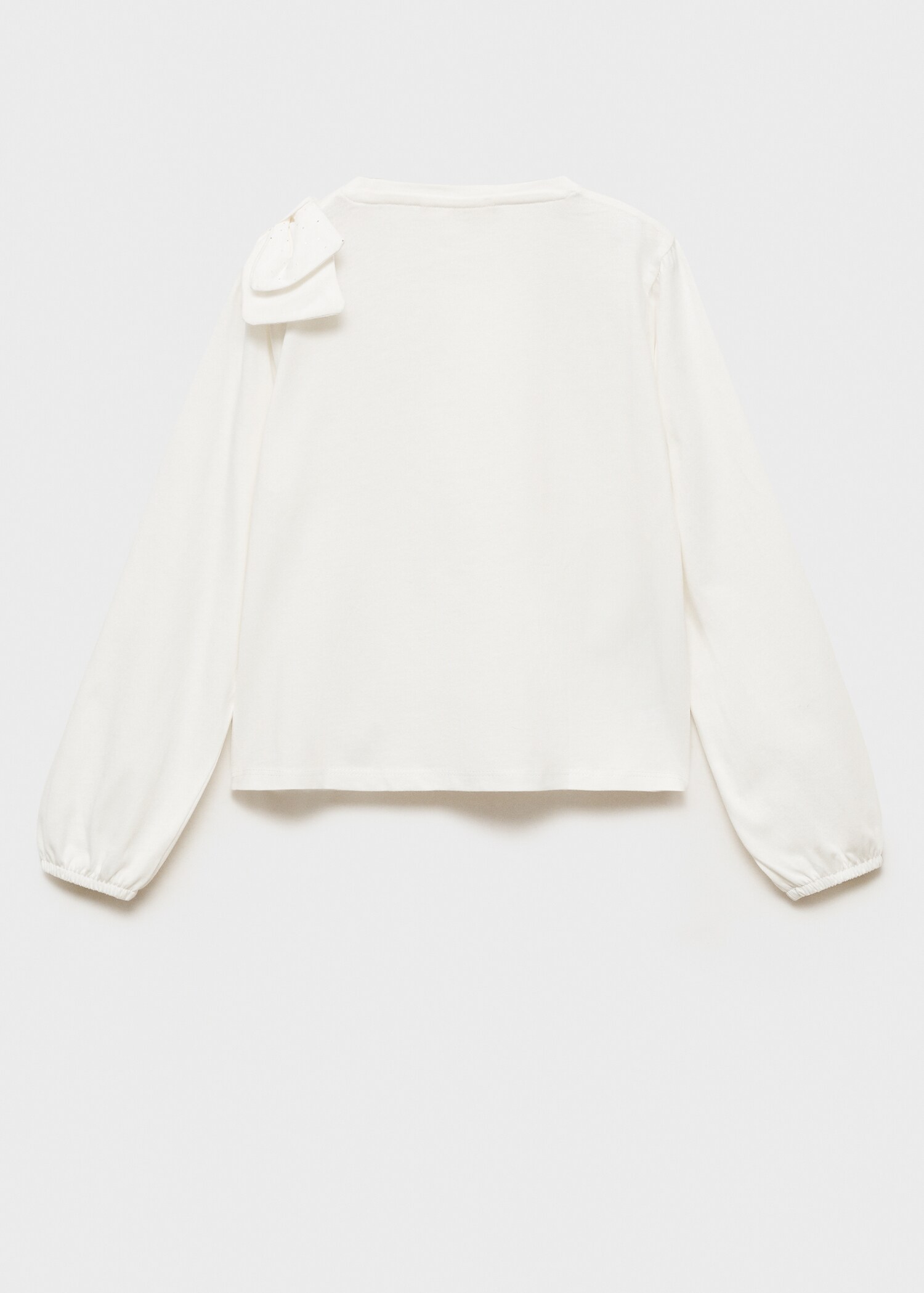 Bow cotton T-shirt - Reverse of the article