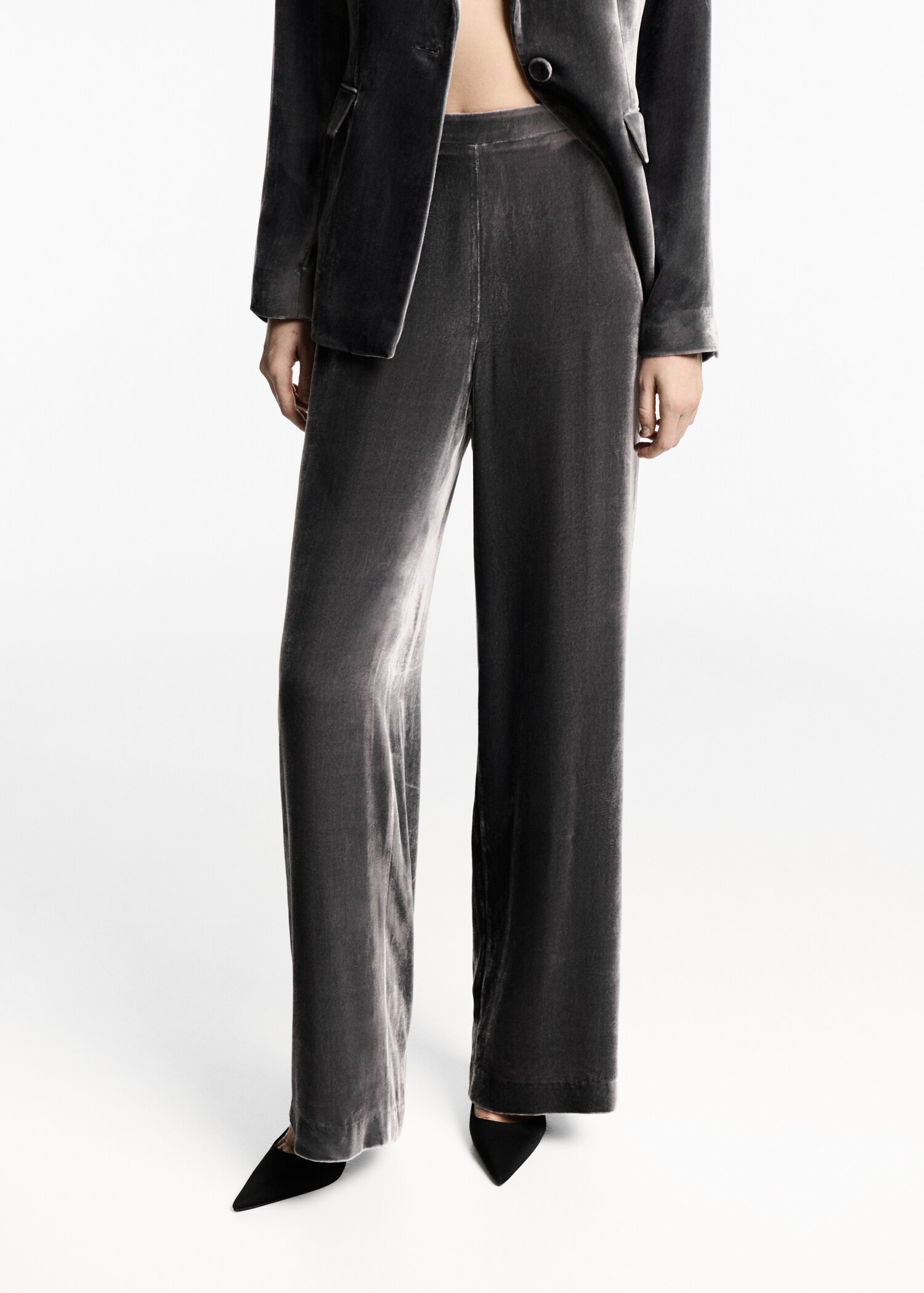 Velvet suit trousers - Medium plane