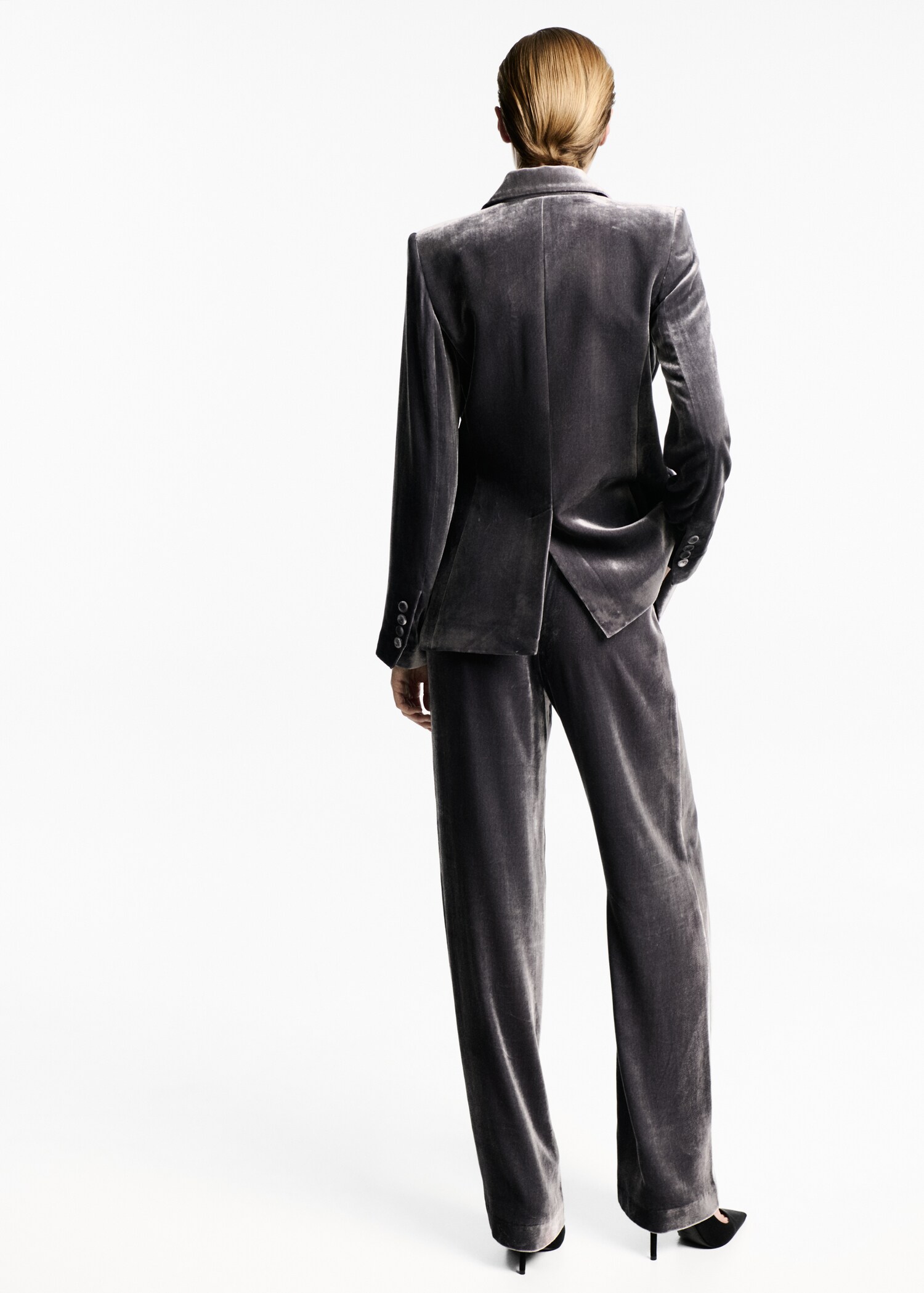 Velvet suit trousers - Reverse of the article