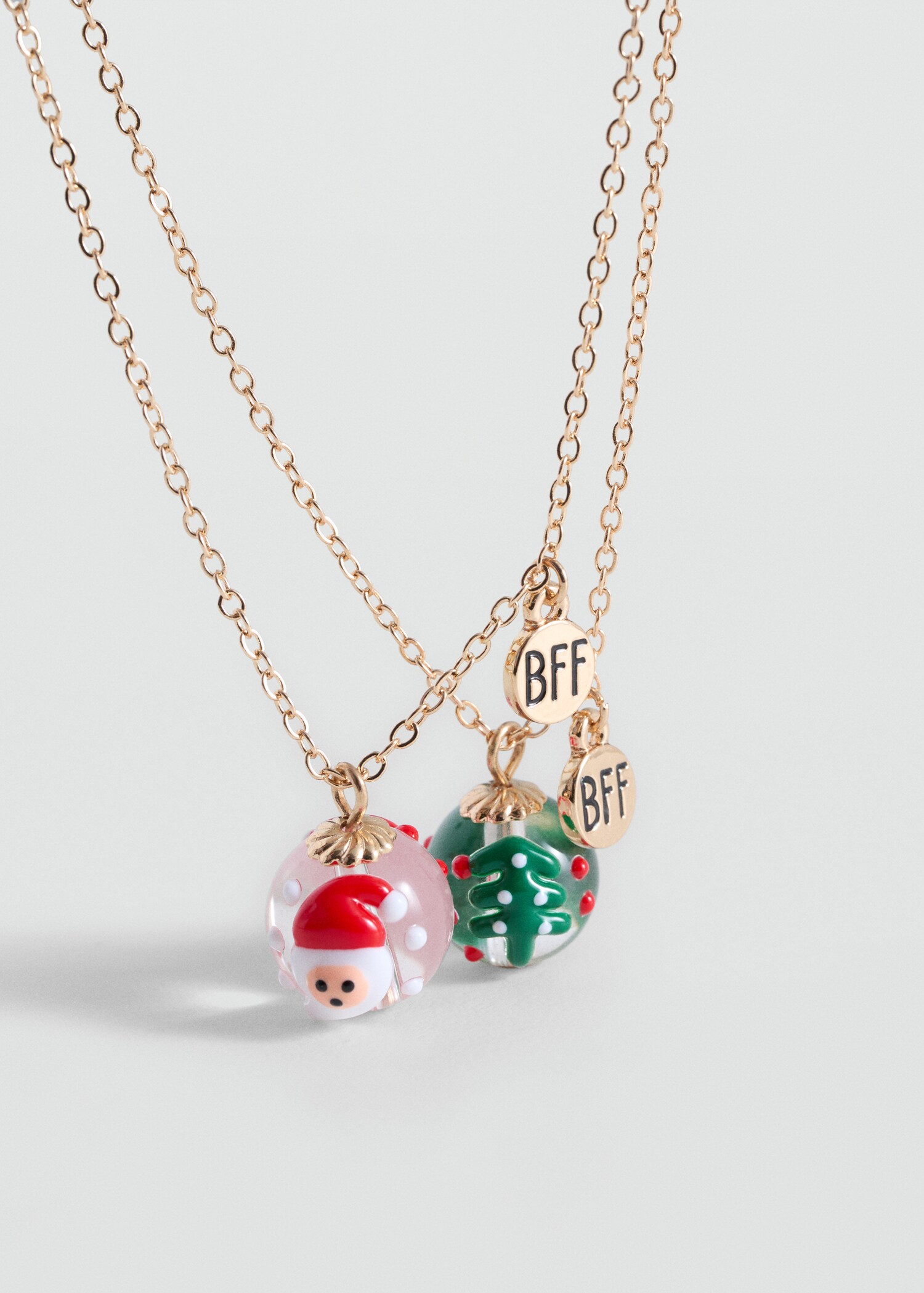 Pack of 2 Christmas necklaces - Medium plane